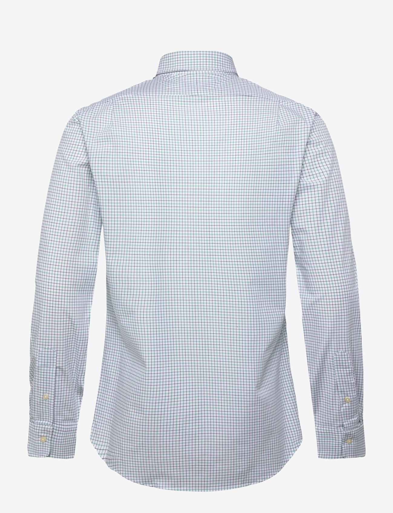 Polo Ralph Lauren - Slim Fit Stretch Poplin Shirt - rutiga skjortor - 7111c white essex - 1