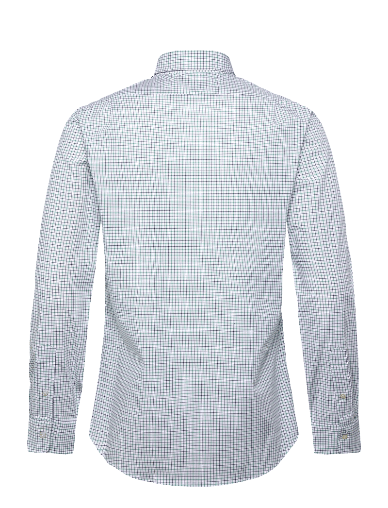 Polo Ralph Lauren - Slim Fit Stretch Poplin Shirt - rutiga skjortor - 7111c white essex - 1