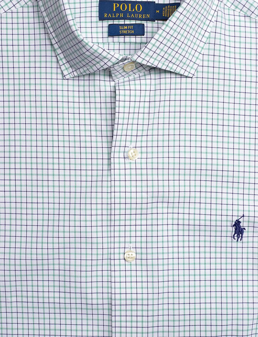 Polo Ralph Lauren - Slim Fit Stretch Poplin Shirt - ternede skjorter - 7111c white essex - 3