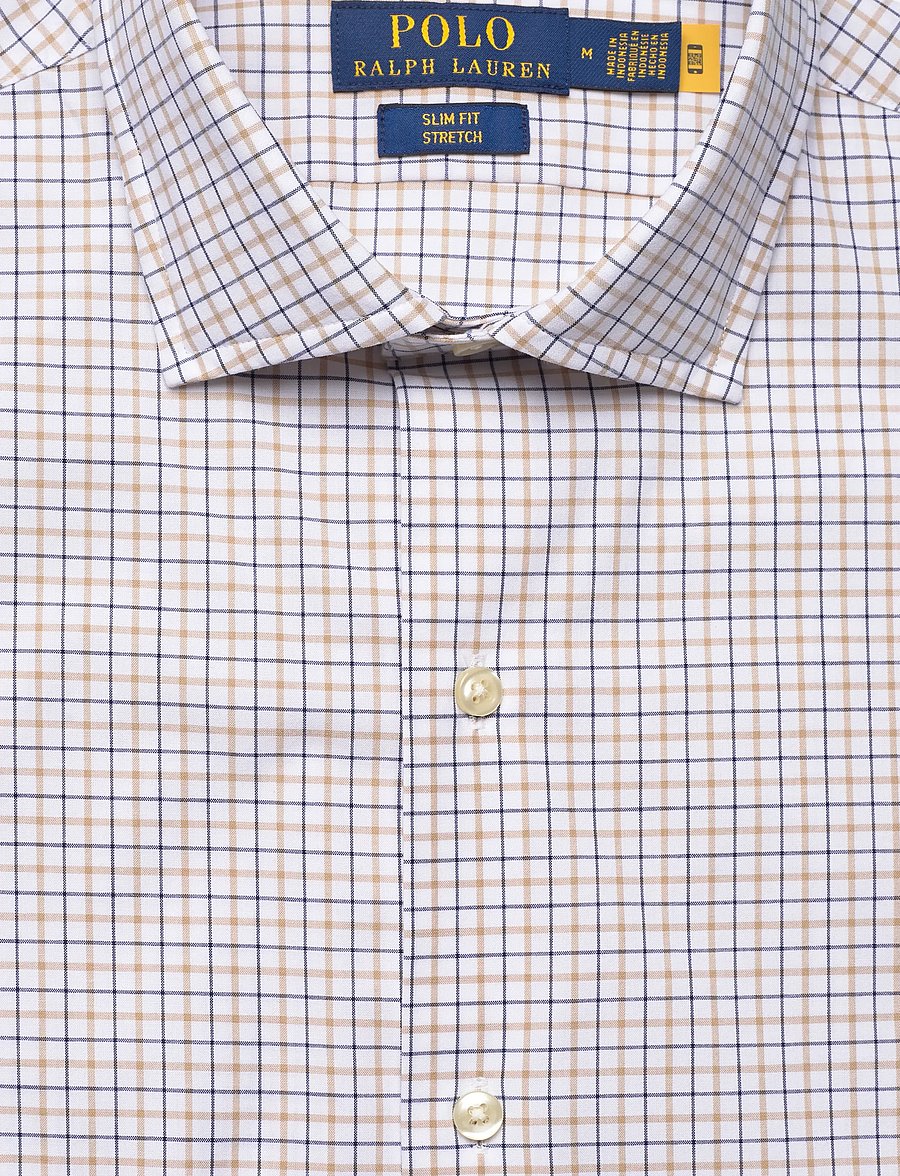 Polo Ralph Lauren - Slim Fit Stretch Poplin Shirt - ternede skjorter - 7111d white coast - 3