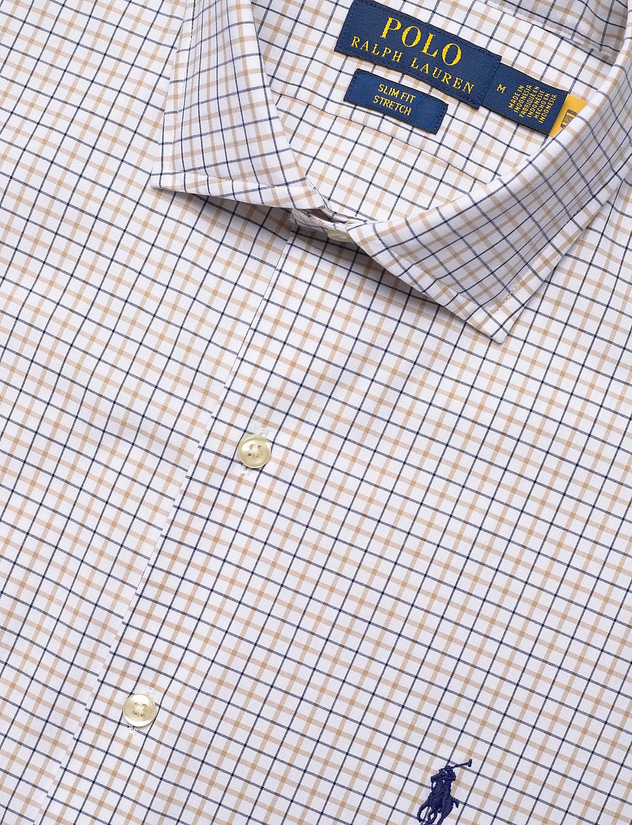 Polo Ralph Lauren - Slim Fit Stretch Poplin Shirt - ternede skjorter - 7111d white coast - 4