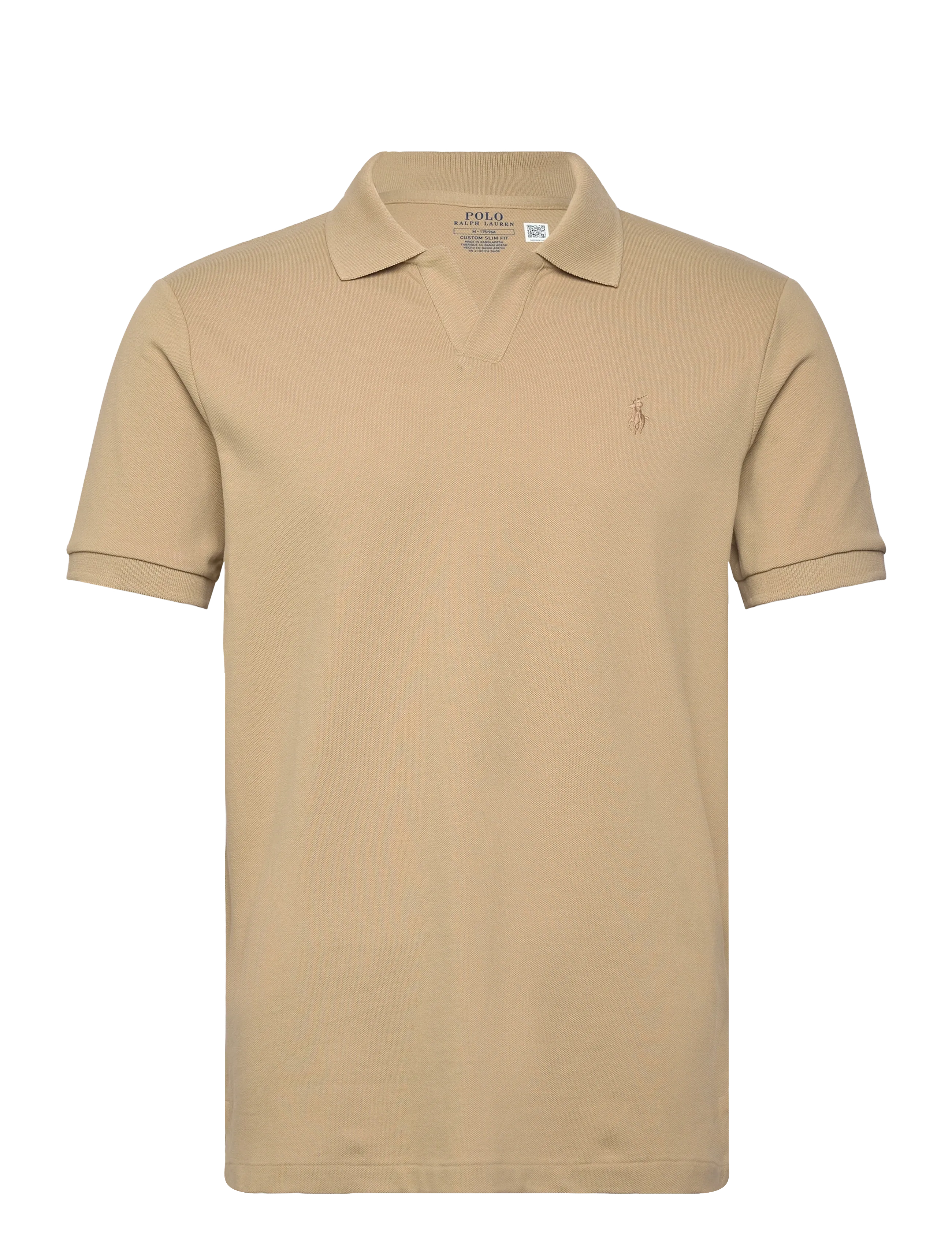Polo Ralph Lauren Custom Slim Fit Stretch Mesh Polo Shirt - Apģērbi - COASTAL BEIGE/C86 / beige