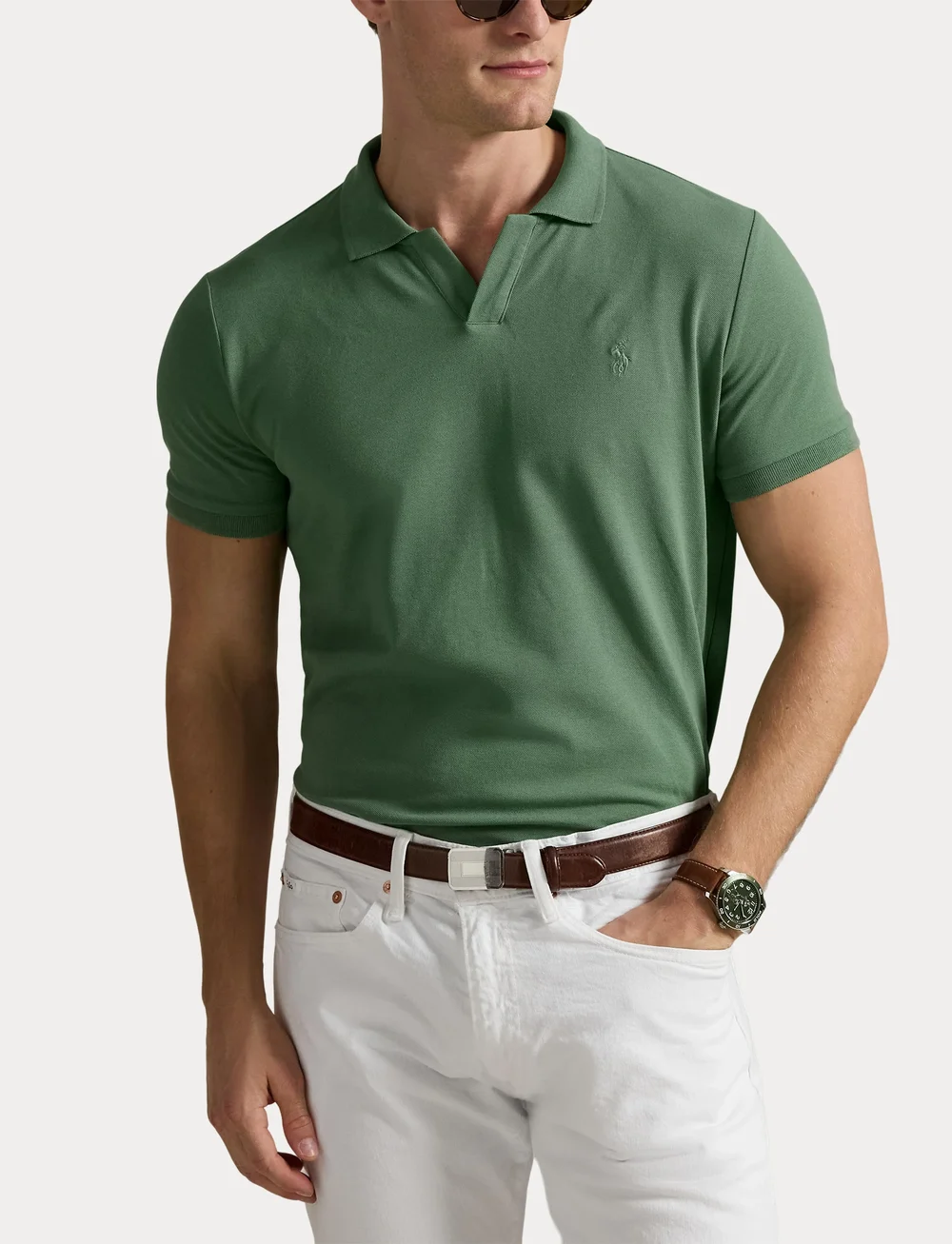 Polo Ralph Lauren - STRETCH MESH-SSL-PSH - kortærmede poloer - fatigue/c5621 - 5