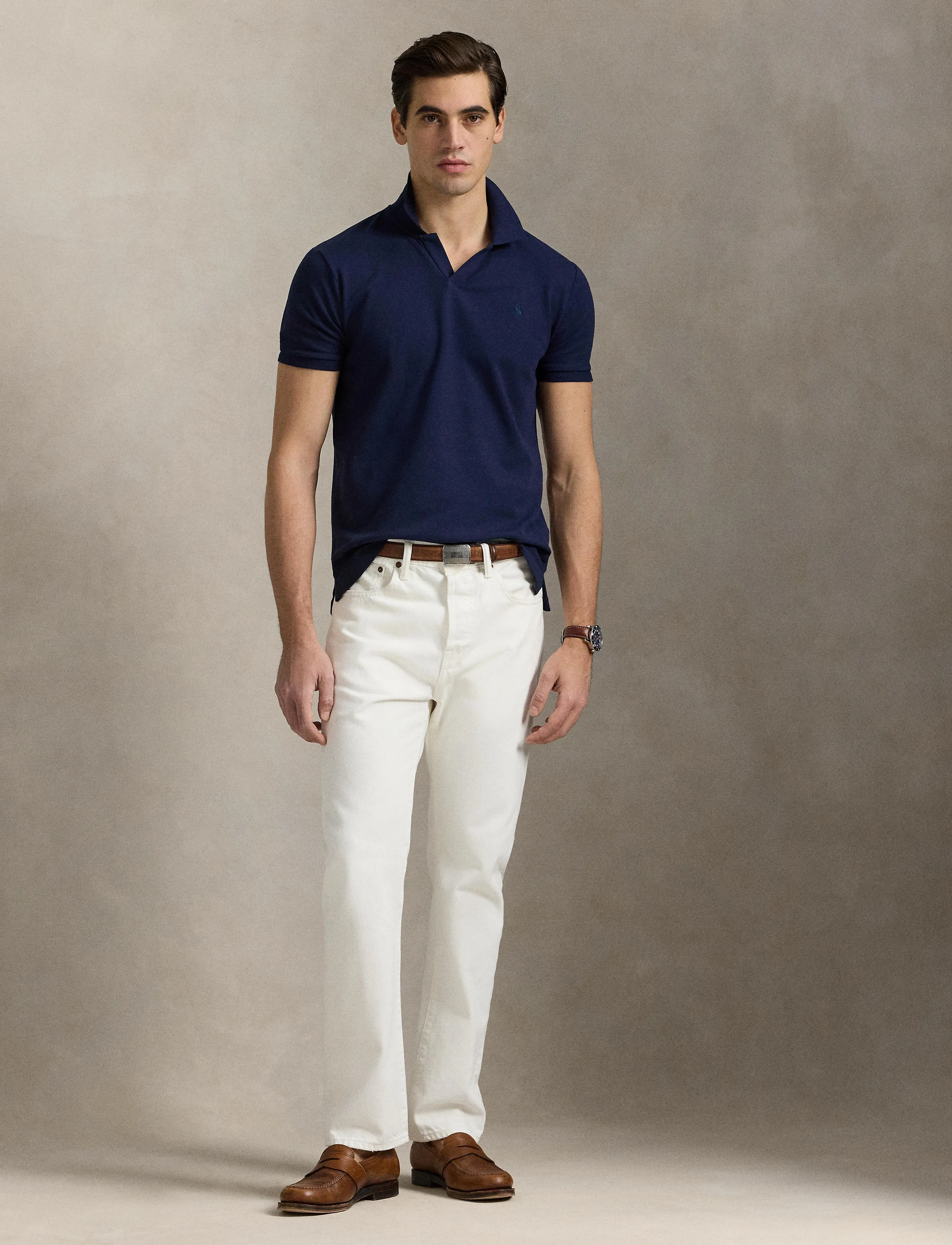 Polo Ralph Lauren STRETCH MESH-SSL-PSH - Tøj - REFINED NAVY/C758 / navy