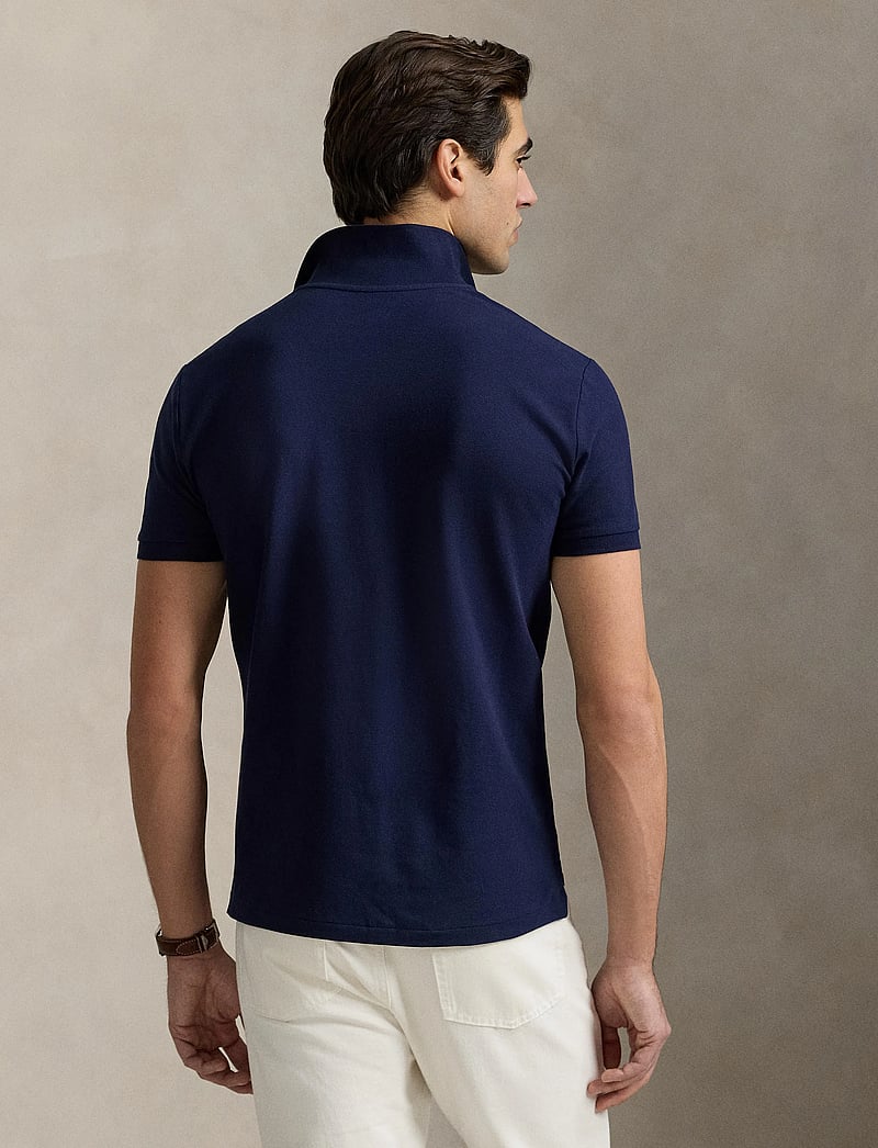 Polo Ralph Lauren - Custom Slim Fit Stretch Mesh Polo Shirt - short-sleeved polos - refined navy/c758 - 2