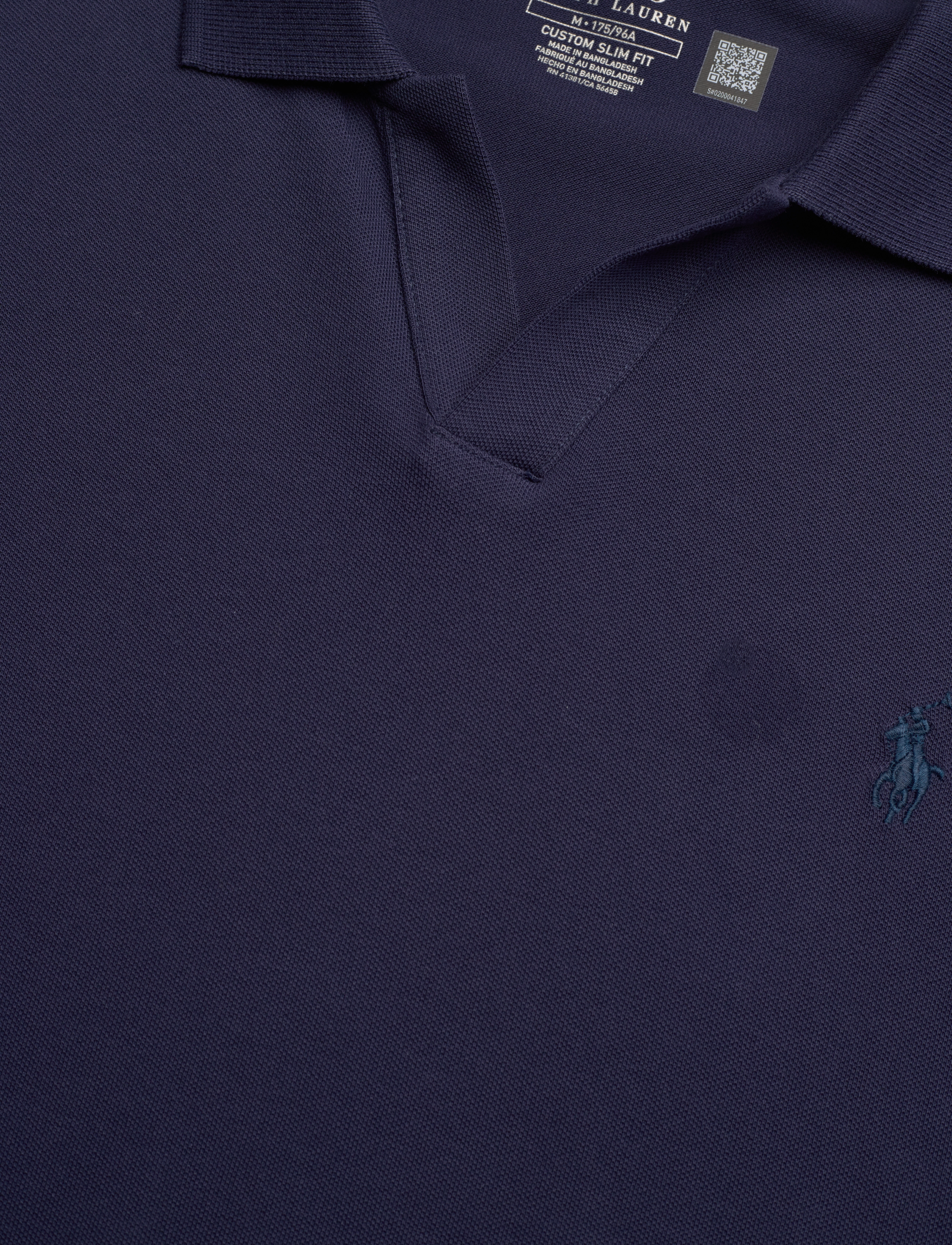 Polo Ralph Lauren - Custom Slim Fit Stretch Mesh Polo Shirt - short-sleeved polos - refined navy/c758 - 5