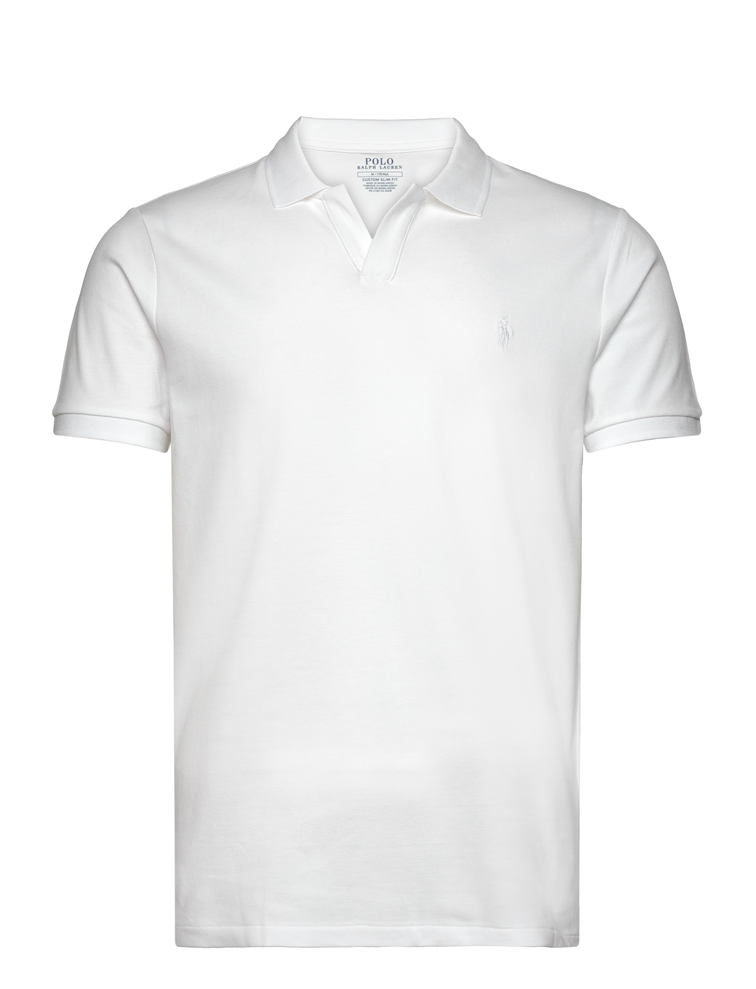 Polo Ralph Lauren Custom Slim Fit Stretch Mesh Polo Shirt - Kurzärmelig - WHITE/C1730 / white