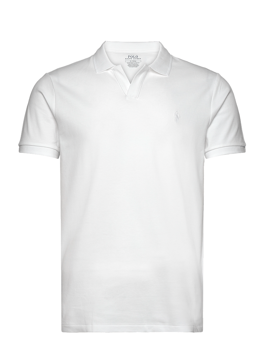 Polo Ralph Lauren - Custom Slim Fit Stretch Mesh Polo Shirt - kurzärmelig - white/c1730 - 1