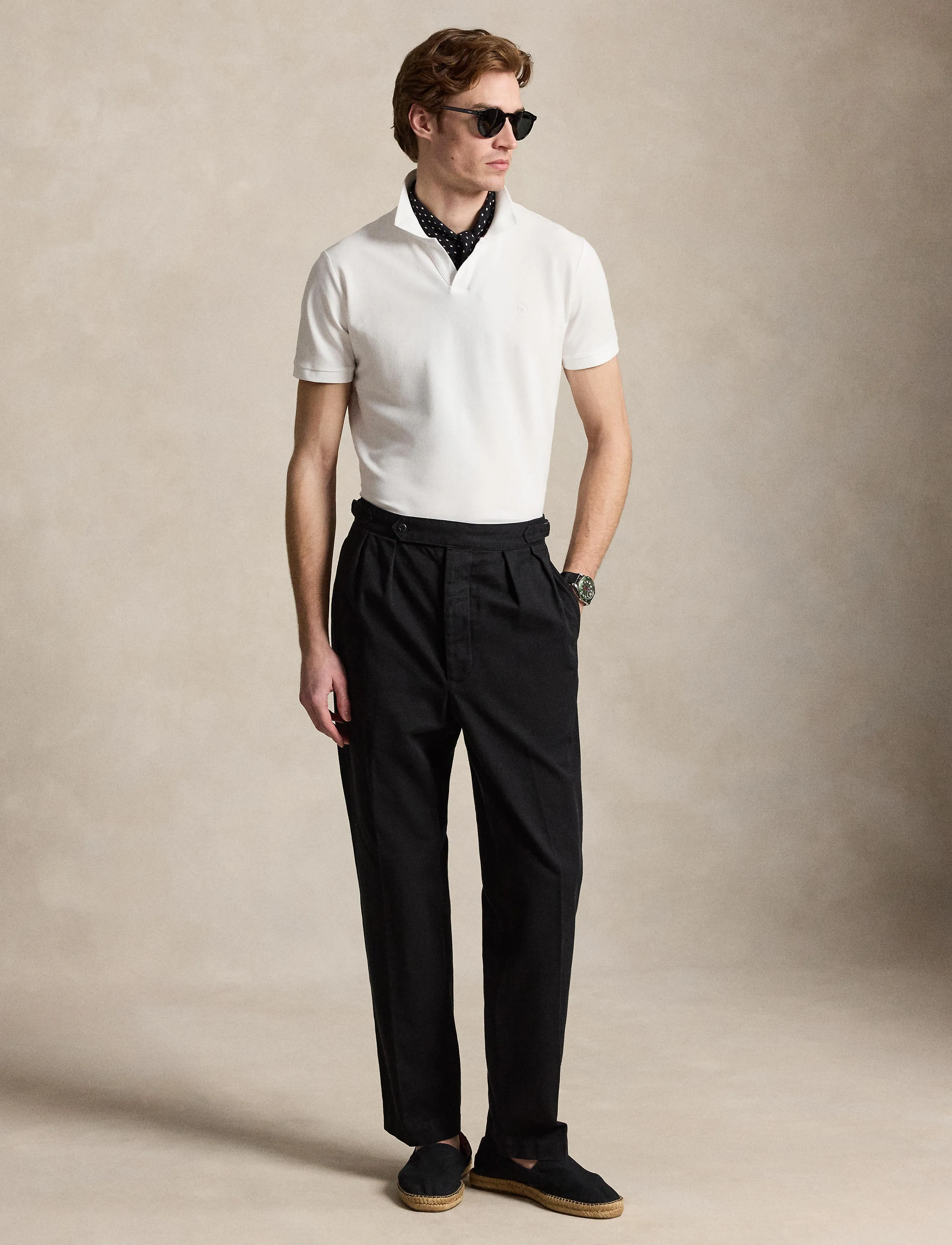 Polo Ralph Lauren - Custom Slim Fit Stretch Mesh Polo Shirt - kurzärmelig - white/c1730 - 5