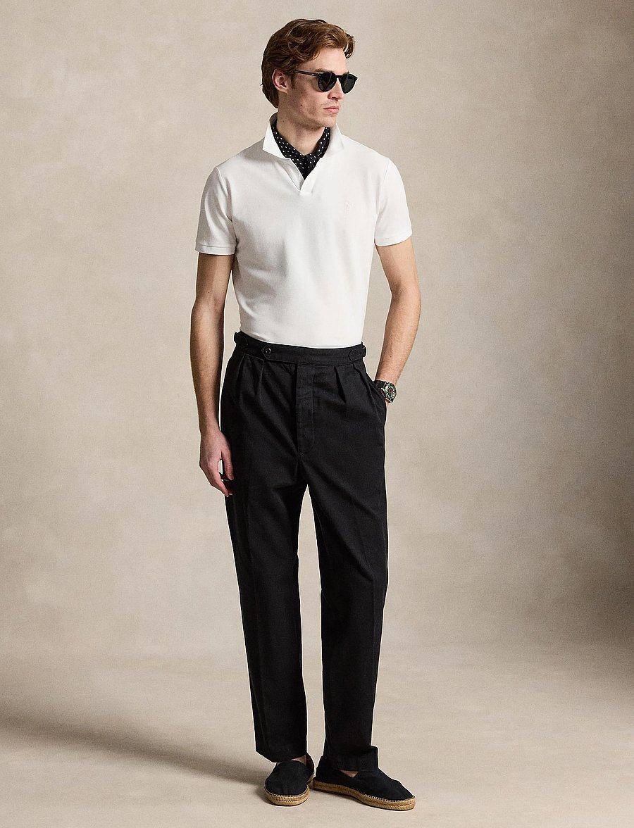 Polo Ralph Lauren - Custom Slim Fit Stretch Mesh Polo Shirt - kurzärmelig - white/c1730 - 5