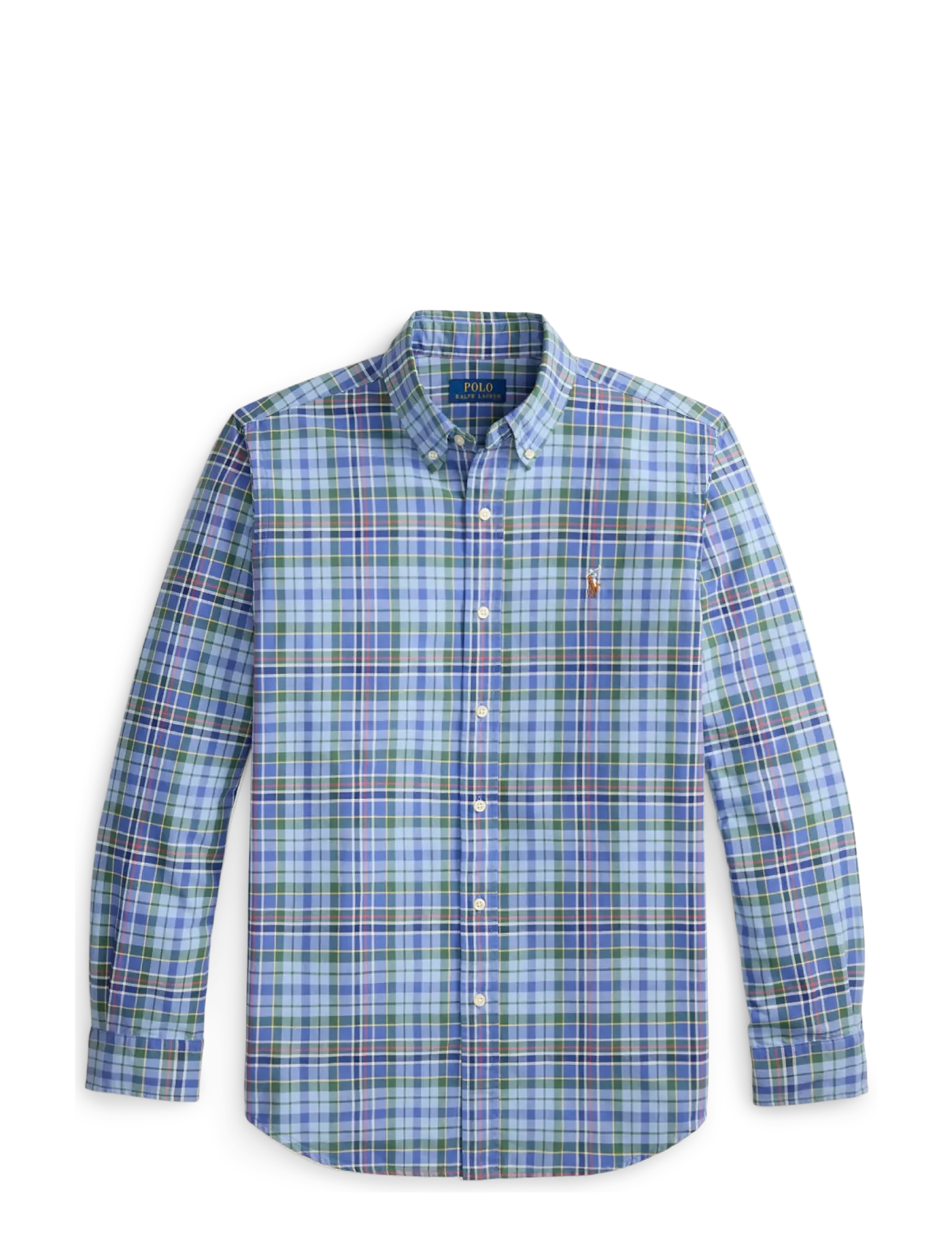 Polo Ralph Lauren - Rutig oxfordskjorta Custom Fit - 7464a blue dusty - 2