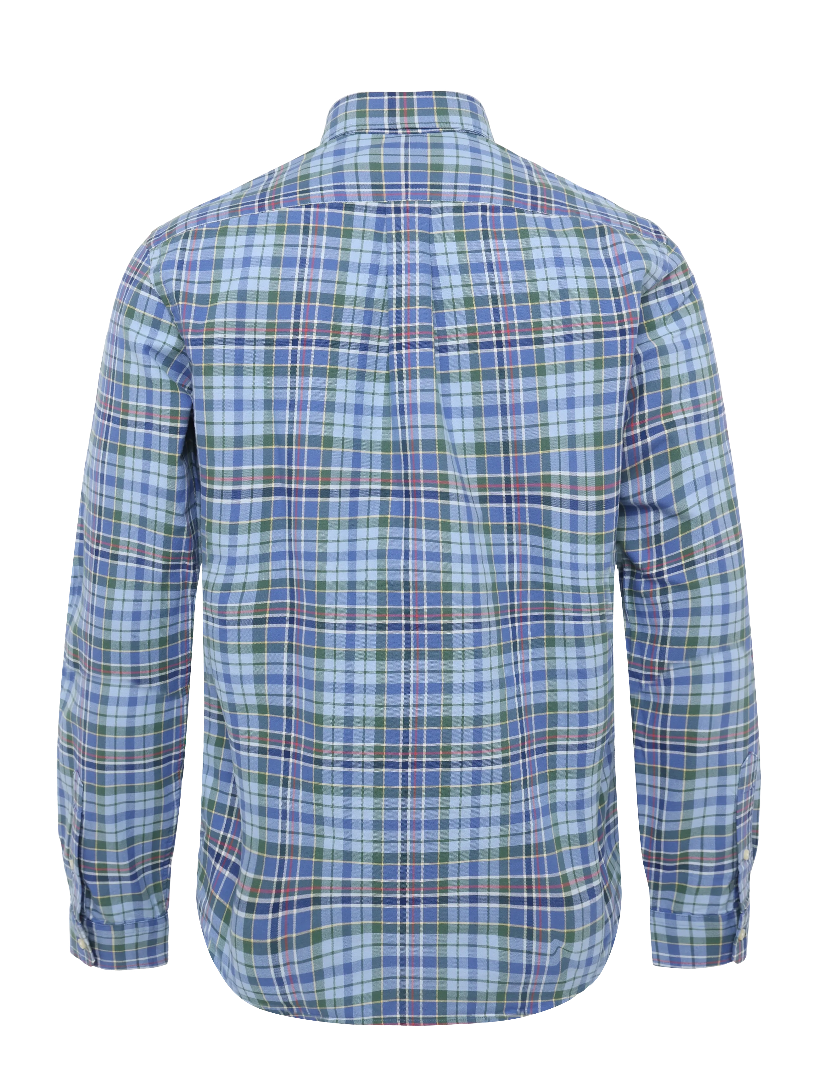 Polo Ralph Lauren - Custom Fit Plaid Oxford Shirt - oxford skjorter - 7464a blue dusty - 3
