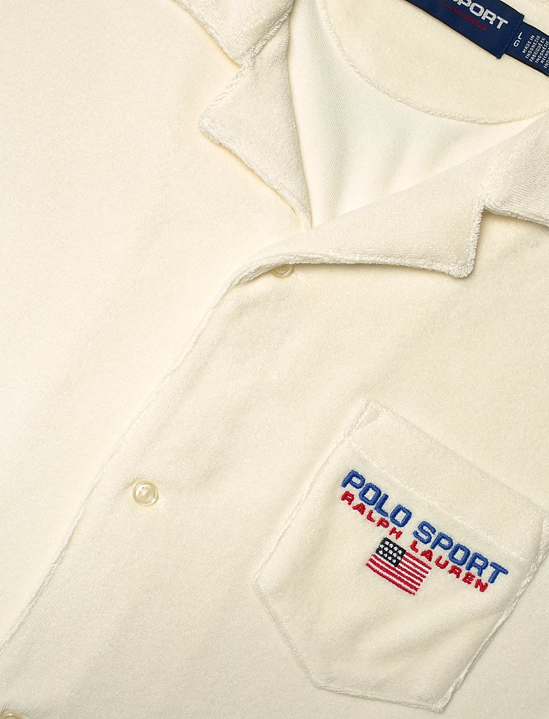 Polo Ralph Lauren - Custom Slim Fit Polo Sport Camp Shirt - basic skjortor - clubhouse cream - 2