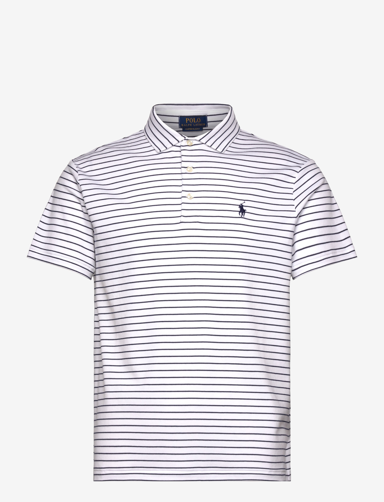 Polo Ralph Lauren Custom Slim Fit Striped Soft Cotton Polo (RAF710969622)  Short-sleeved polos