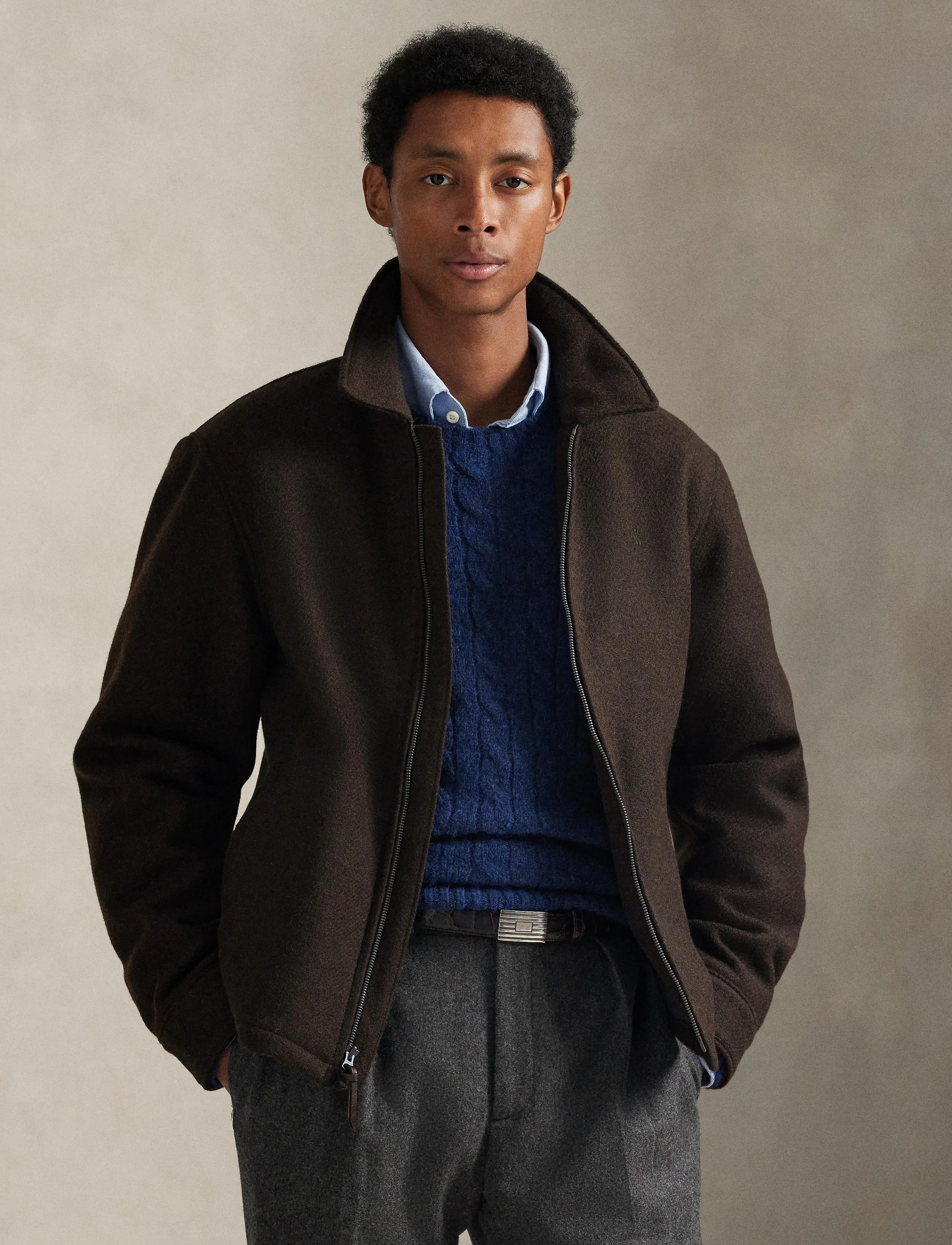 Polo Ralph Lauren - The Langdon Wool Jacket - circuit brown x - 4