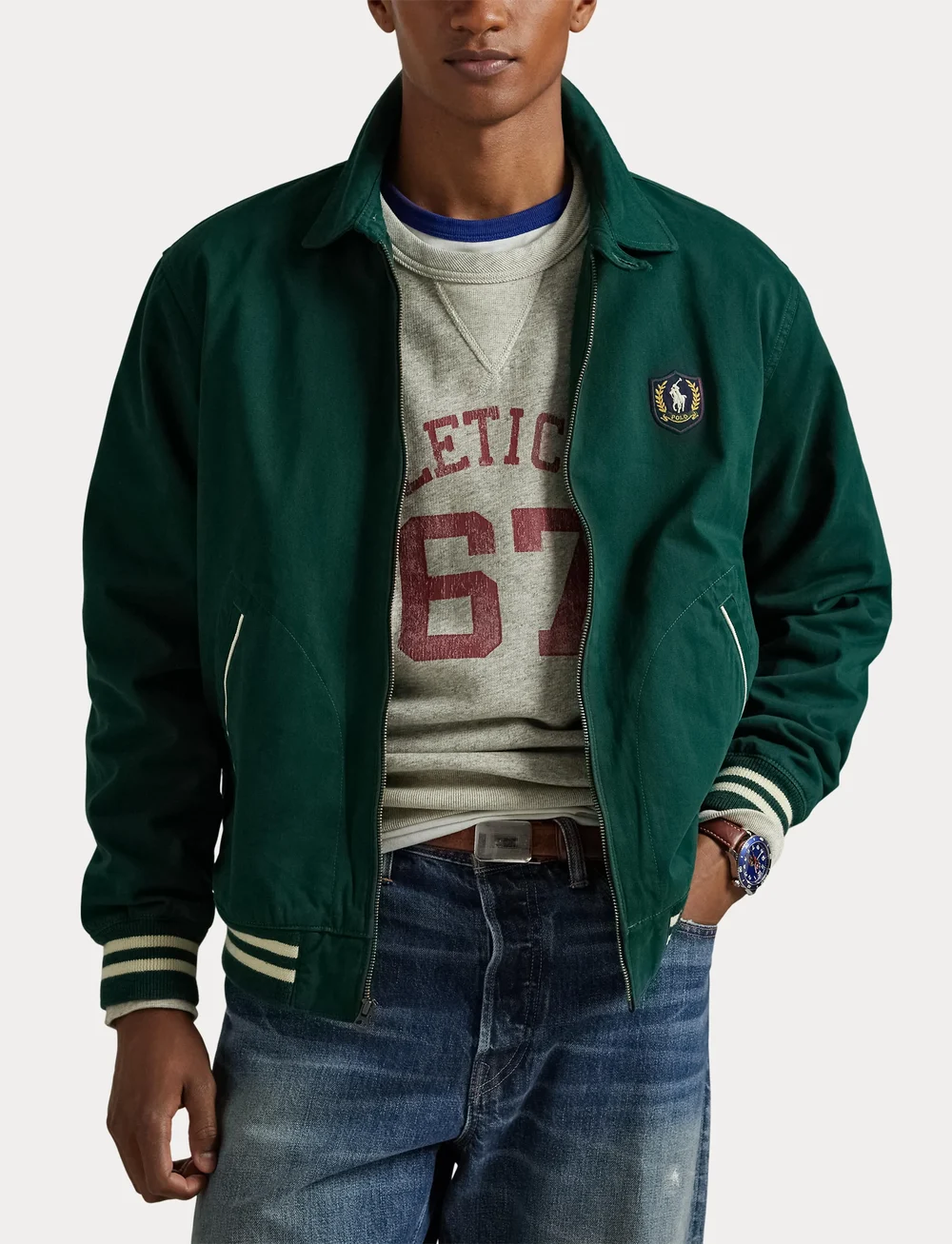 Polo Ralph Lauren - Pony-Patch Twill Jacket - leichte jacken - moss agate - 5