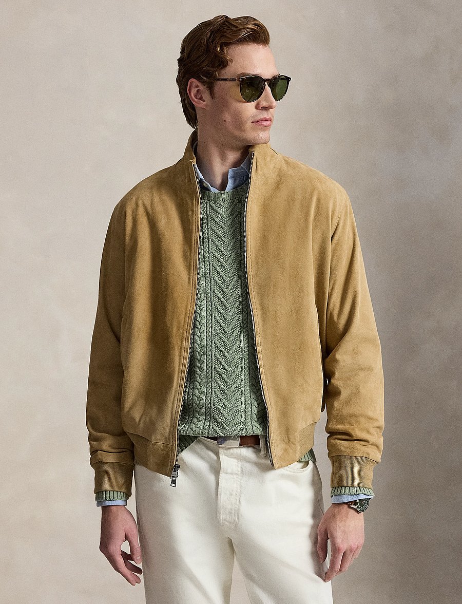 Polo Ralph Lauren - GOAT SUEDE-CHRLTN JK - forårsjakker - cafe tan suede - 0