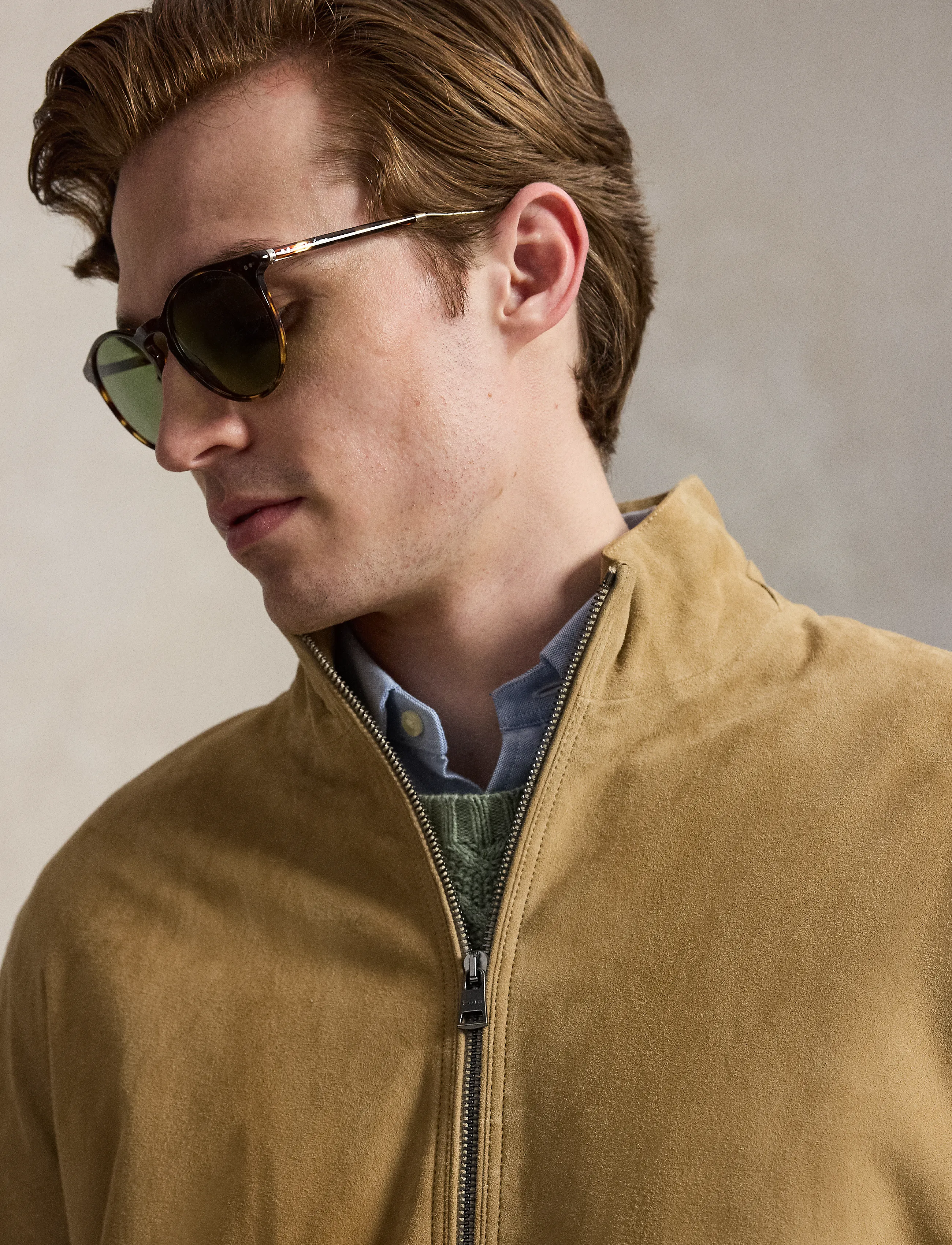 Polo Ralph Lauren - GOAT SUEDE-CHRLTN JK - forårsjakker - cafe tan suede - 4