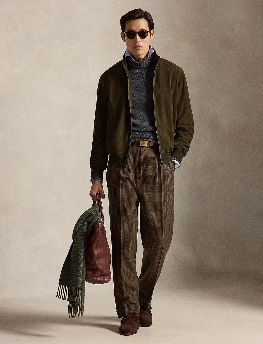 Polo Ralph Lauren - The Charleton Suede Jacket - herbstjacken - myrtle green - 3