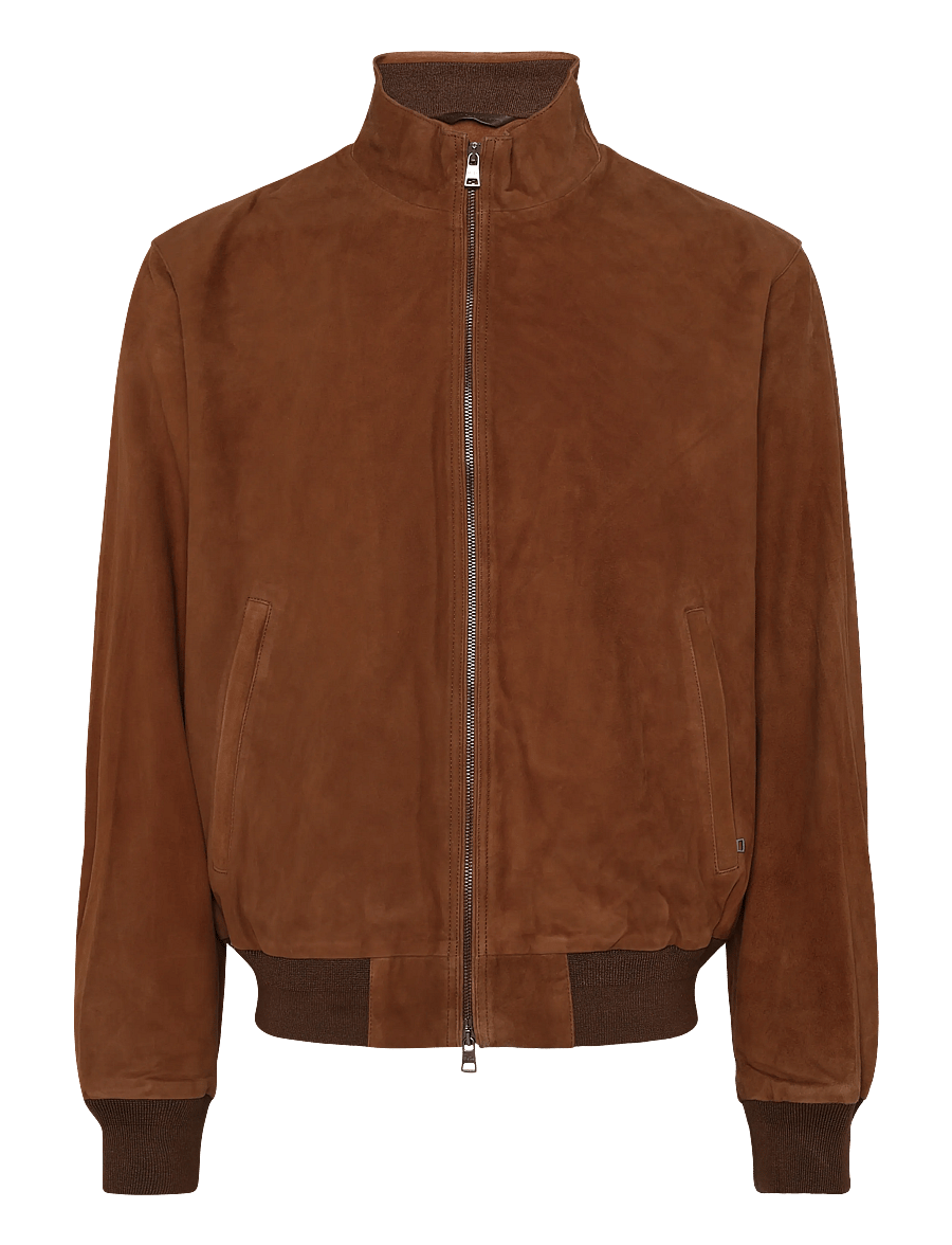 Polo Ralph Lauren - The Charleton Suede Jacket - leather jackets - pale russet x - 2