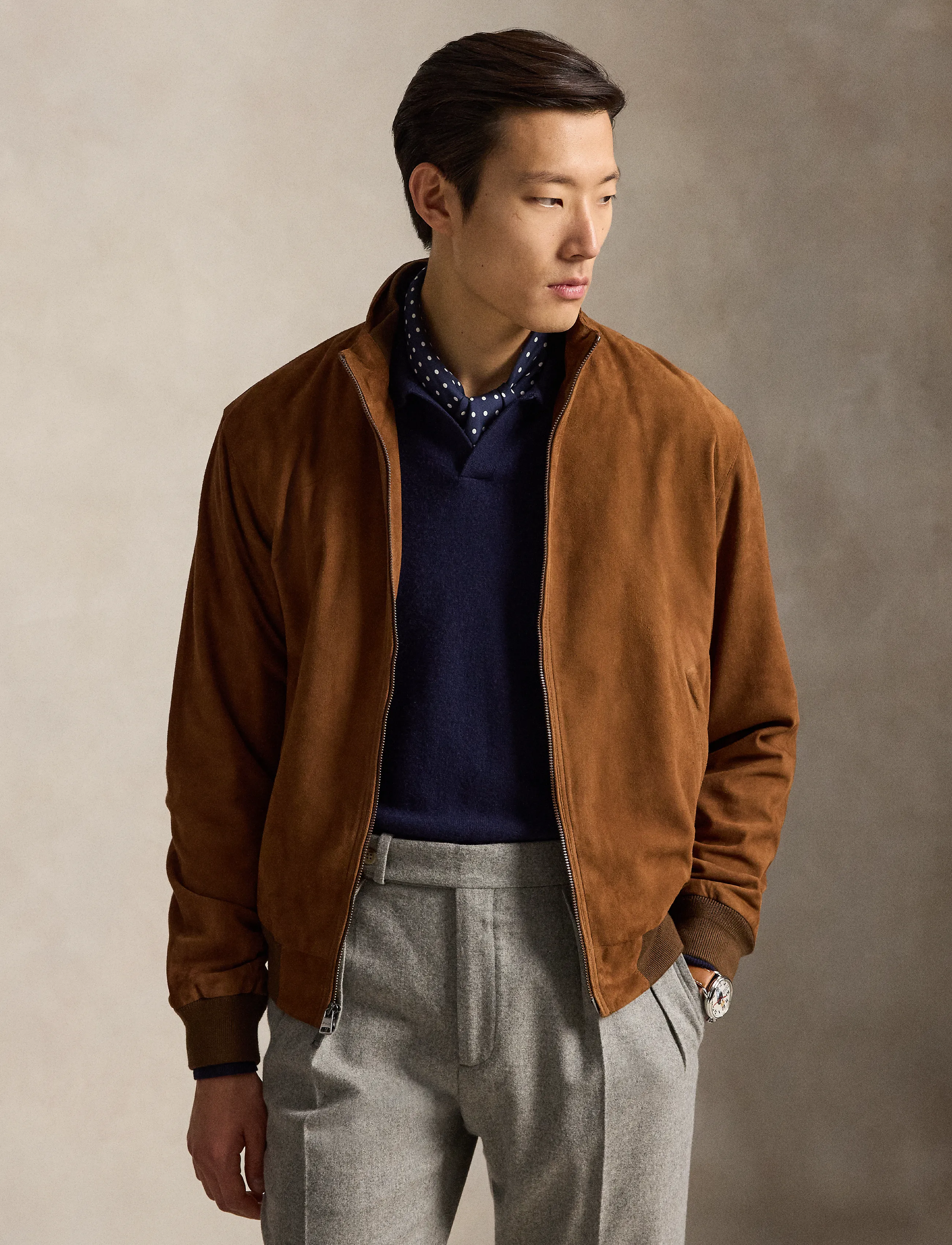 Polo Ralph Lauren - The Charleton Suede Jacket - kevadjoped - pale russet x - 3