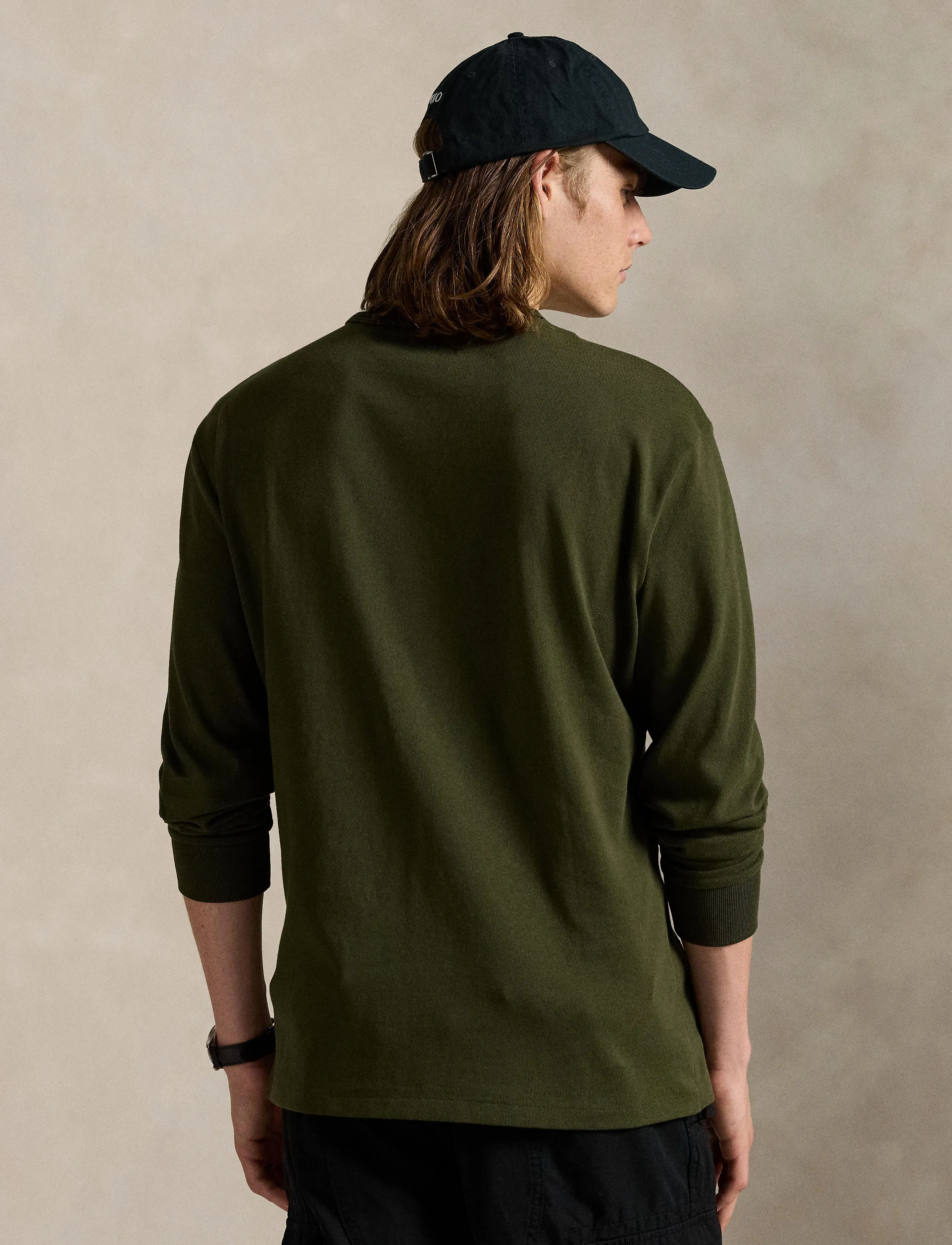 Polo Ralph Lauren - Classic Fit Jersey Long-Sleeve T-Shirt - pikkade varrukatega t-särgid - company olive/c97 - 2