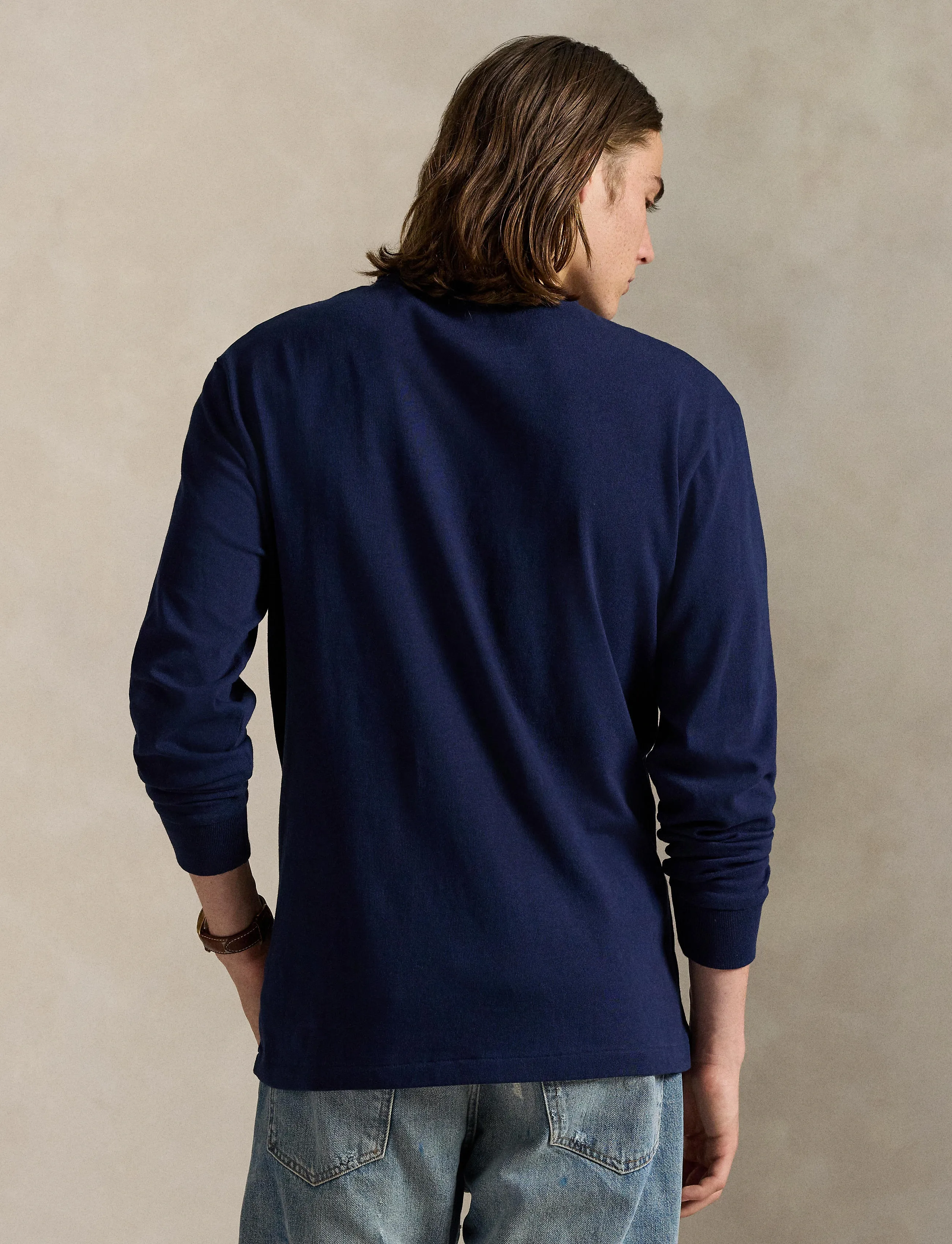 Polo Ralph Lauren - Classic Fit Jersey Long-Sleeve T-Shirt - langærmede t-shirts - newport navy/c387 - 2