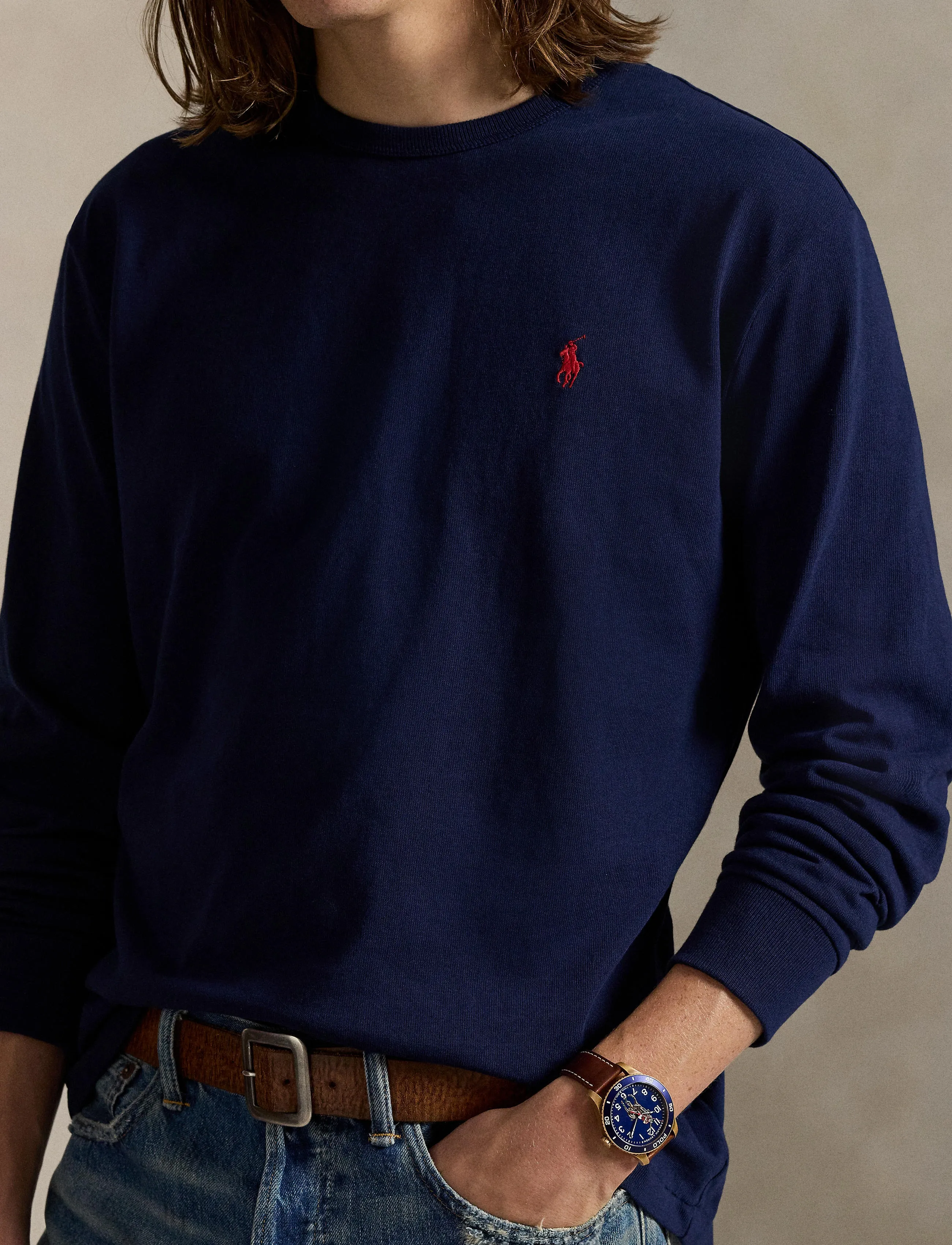 Polo Ralph Lauren Classic Fit Jersey Long-Sleeve T-Shirt herr – bild 7