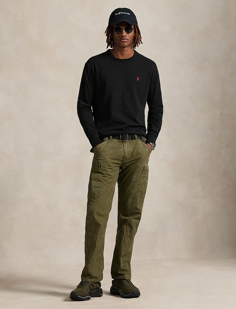 Polo Ralph Lauren - Classic Fit Jersey Long-Sleeve T-Shirt - langærmede t-shirts - polo black/c3870 - 0