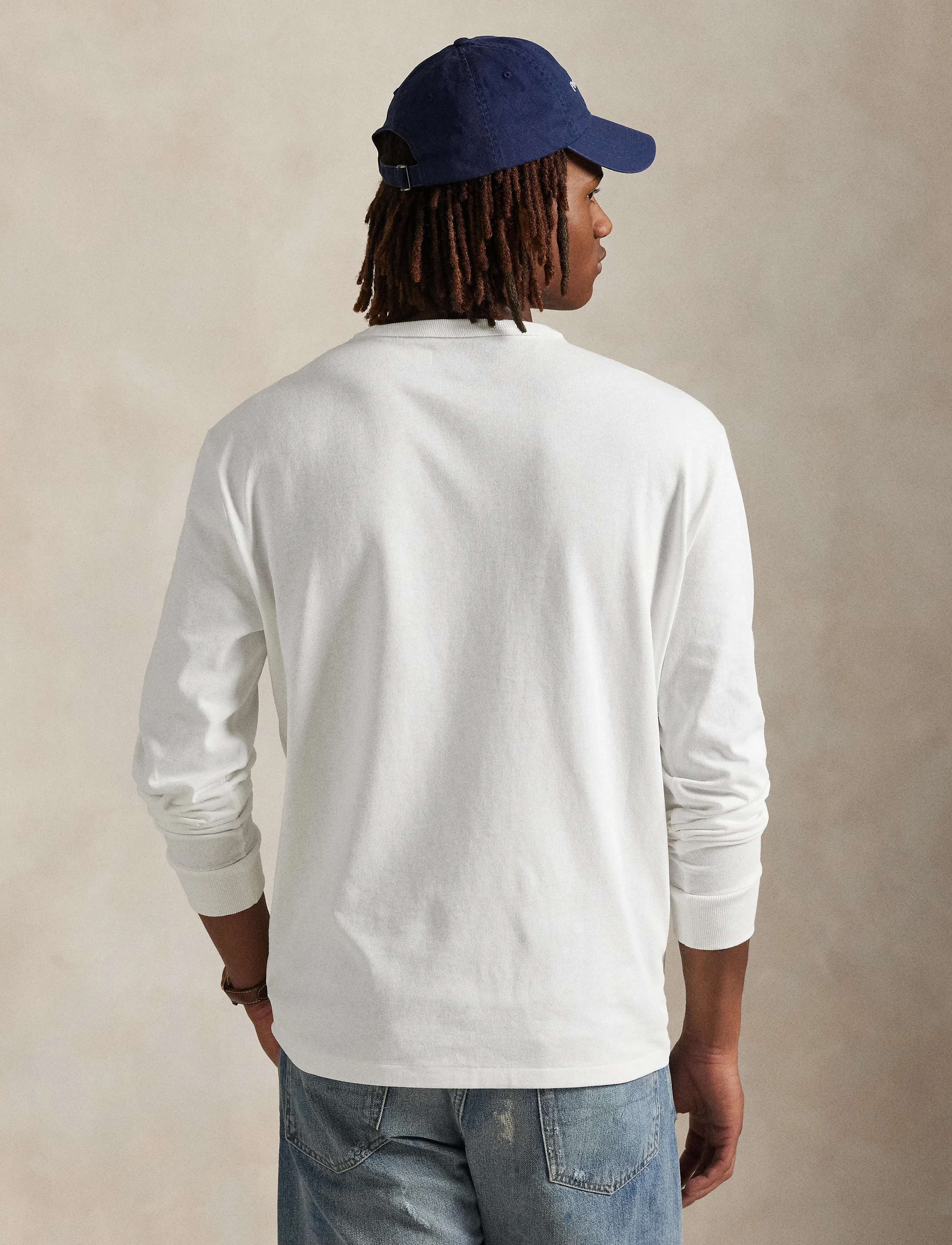 Polo Ralph Lauren - Classic Fit Jersey Long-Sleeve T-Shirt - langærmede t-shirts - white/c7996 - 2
