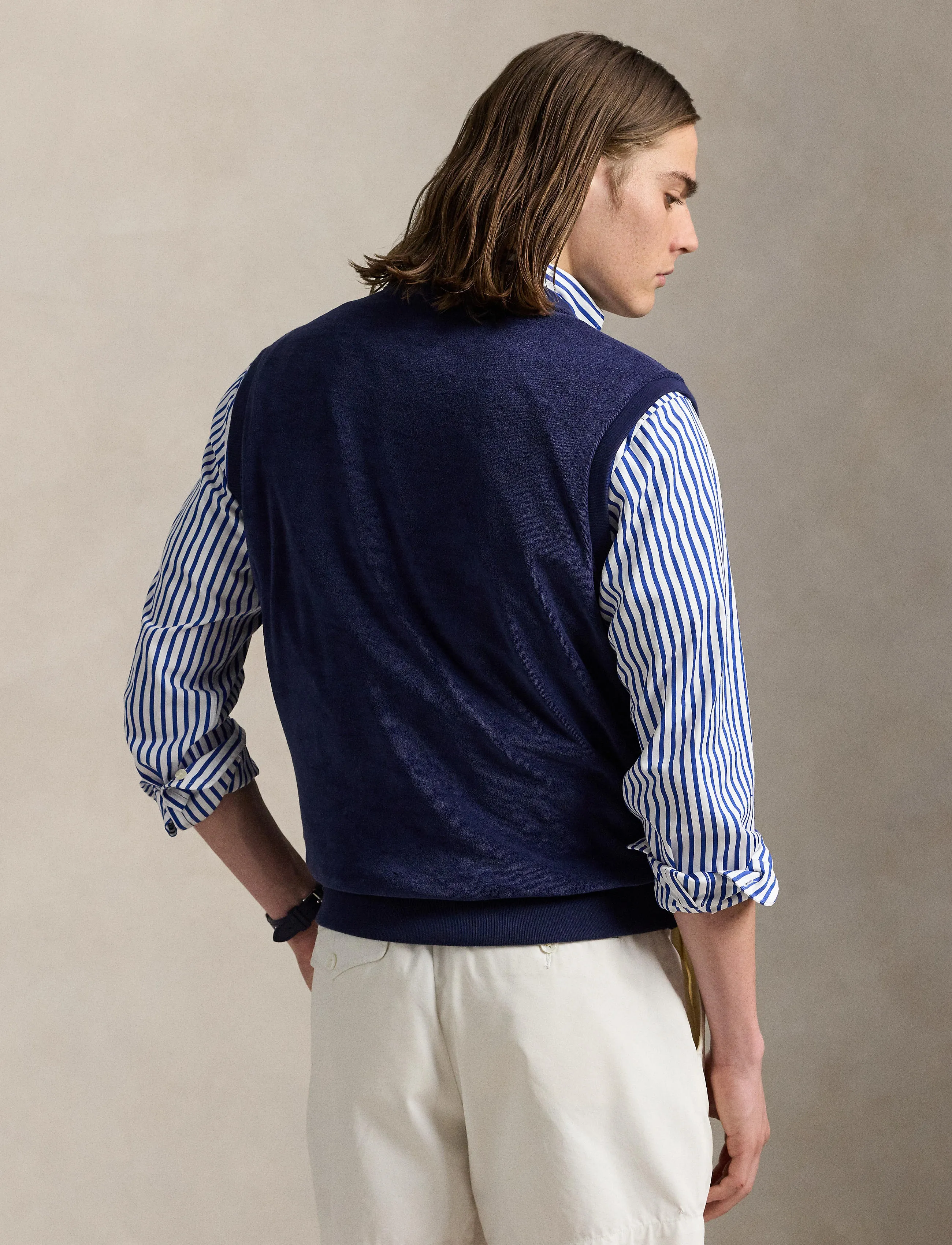 Polo Ralph Lauren - Embroidered Terry Vest - newport navy - 2