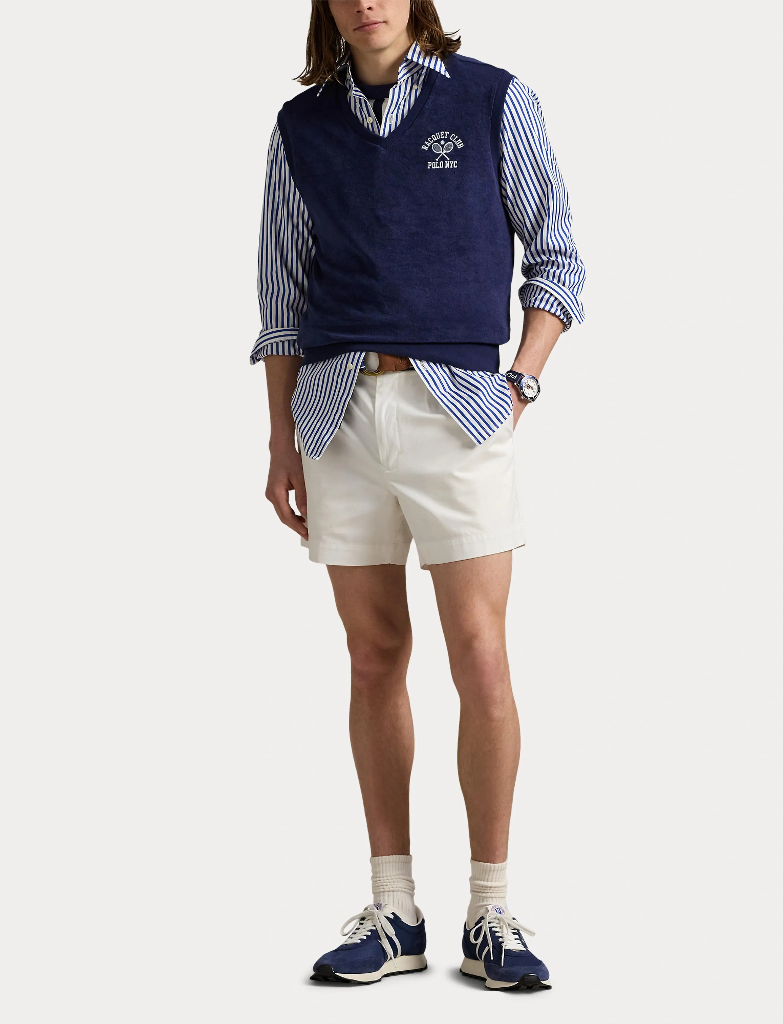Polo Ralph Lauren - Embroidered Terry Vest - newport navy - 4