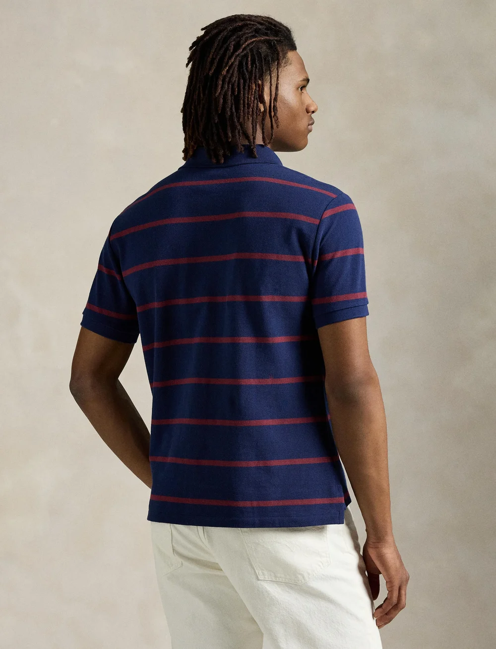 Polo Ralph Lauren - Custom Slim Fit Bear Mesh Polo Shirt - kurzärmelig - pf25 npt nvy rd w - 2