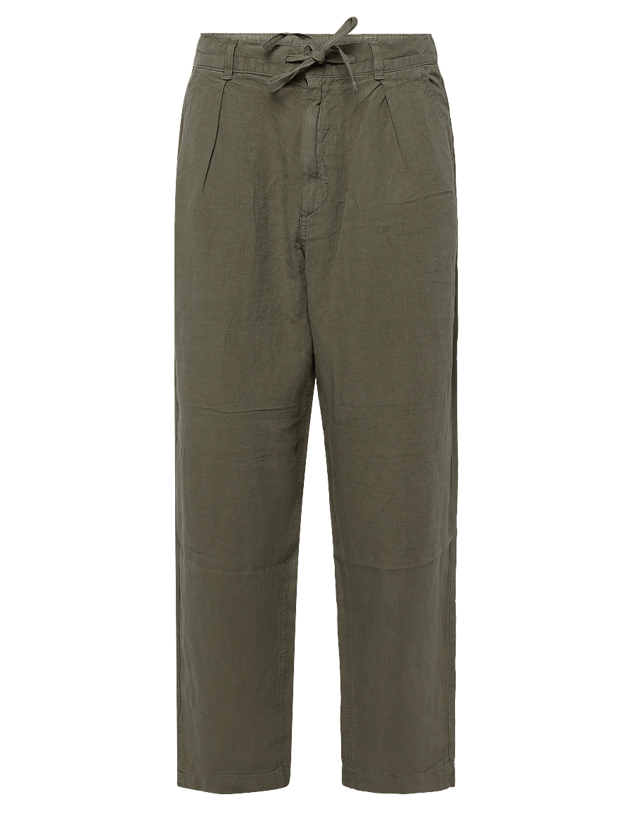 Polo Ralph Lauren - Lateef Relaxed Fit Pleated Linen Pant - casual - sage green - 1
