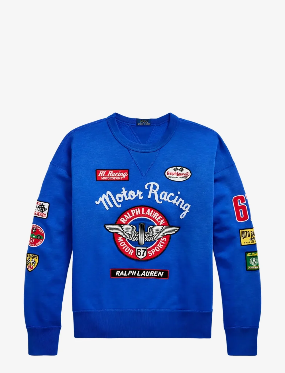 Polo Ralph Lauren - Vintage Fit Fleece Graphic Sweatshirt - medvilniniai megztiniai - heritage blue - 1