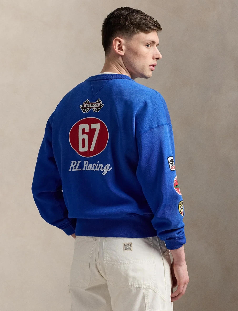 Polo Ralph Lauren - Vintage Fit Fleece Graphic Sweatshirt - medvilniniai megztiniai - heritage blue - 4