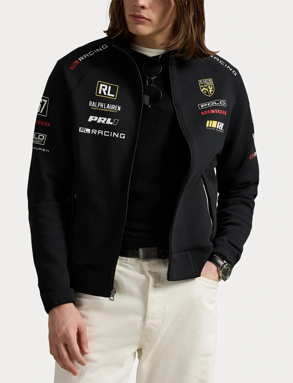 Polo Ralph Lauren - Stretch Double-Knit Track Jacket - nach anlass kaufen - polo black - 5