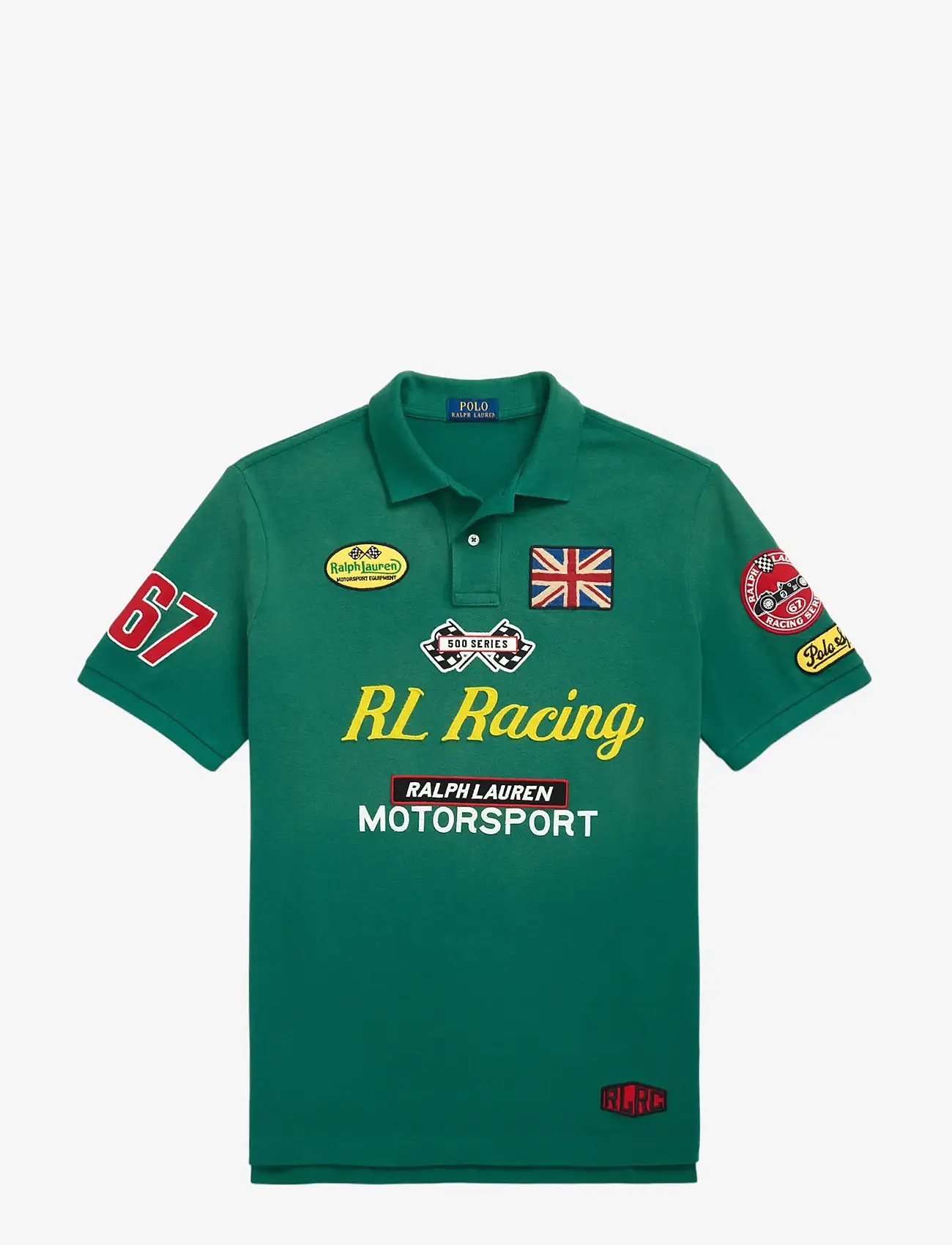 Polo Ralph Lauren - Classic Fit Racing Mesh Polo Shirt - kortärmade pikéer - tennis green - 1