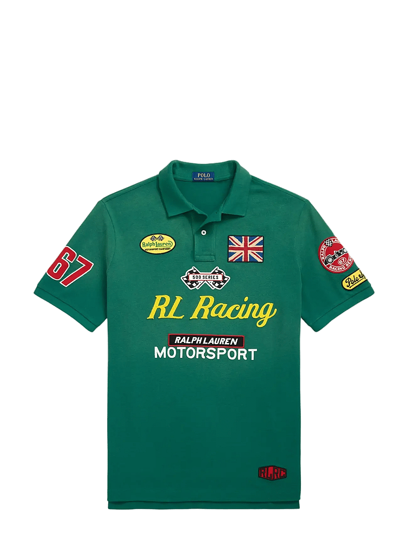 Polo Ralph Lauren - Classic Fit Racing Mesh Polo Shirt - kortärmade pikéer - tennis green - 1