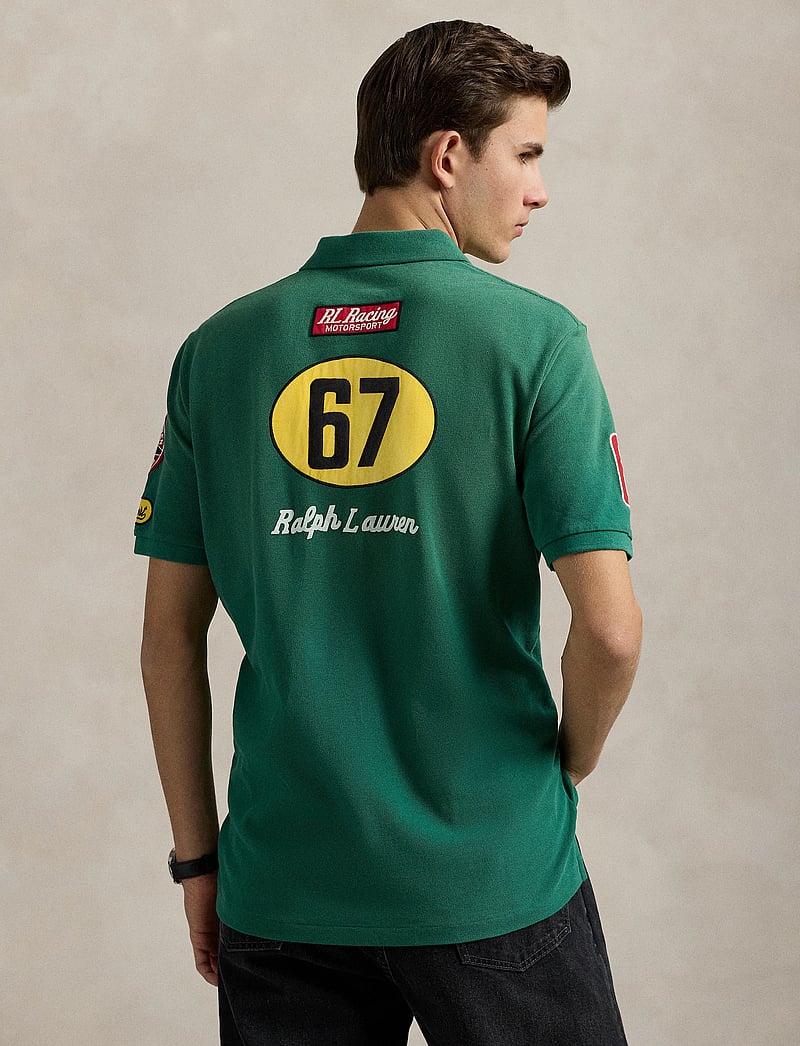 Polo Ralph Lauren - Classic Fit Racing Mesh Polo Shirt - kortärmade pikéer - tennis green - 2