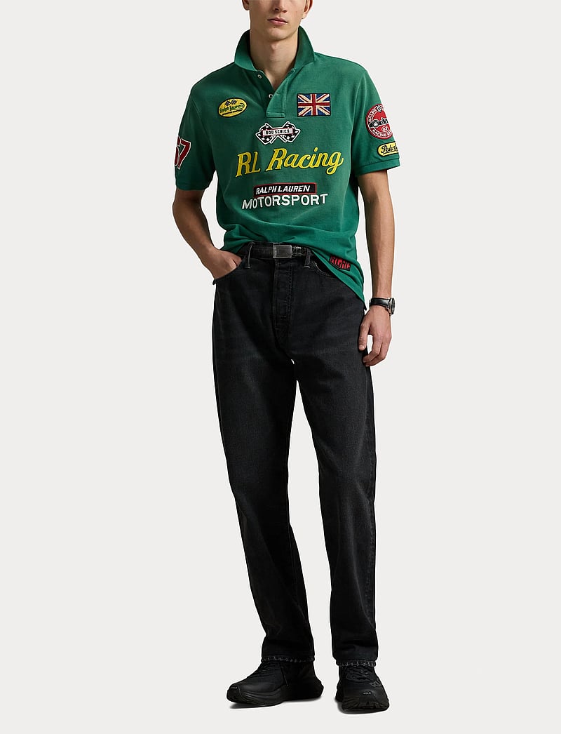 Polo Ralph Lauren - Classic Fit Racing Mesh Polo Shirt - kortärmade pikéer - tennis green - 4