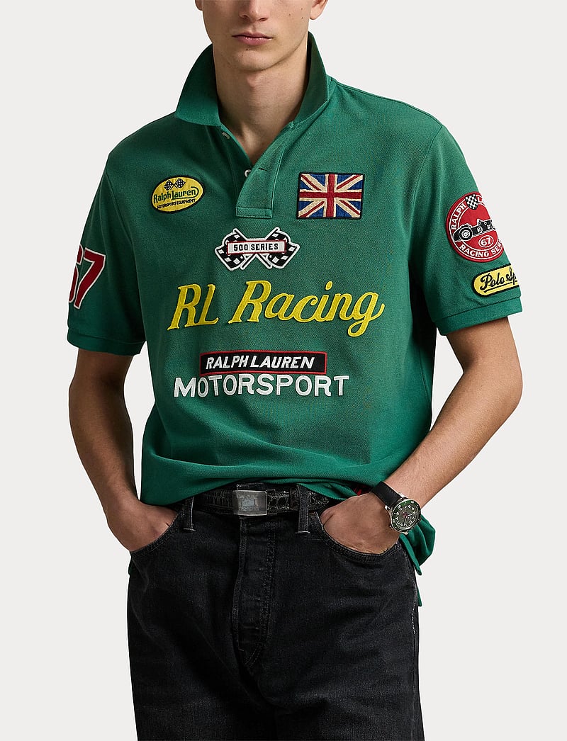 Polo Ralph Lauren - Classic Fit Racing Mesh Polo Shirt - kortärmade pikéer - tennis green - 5