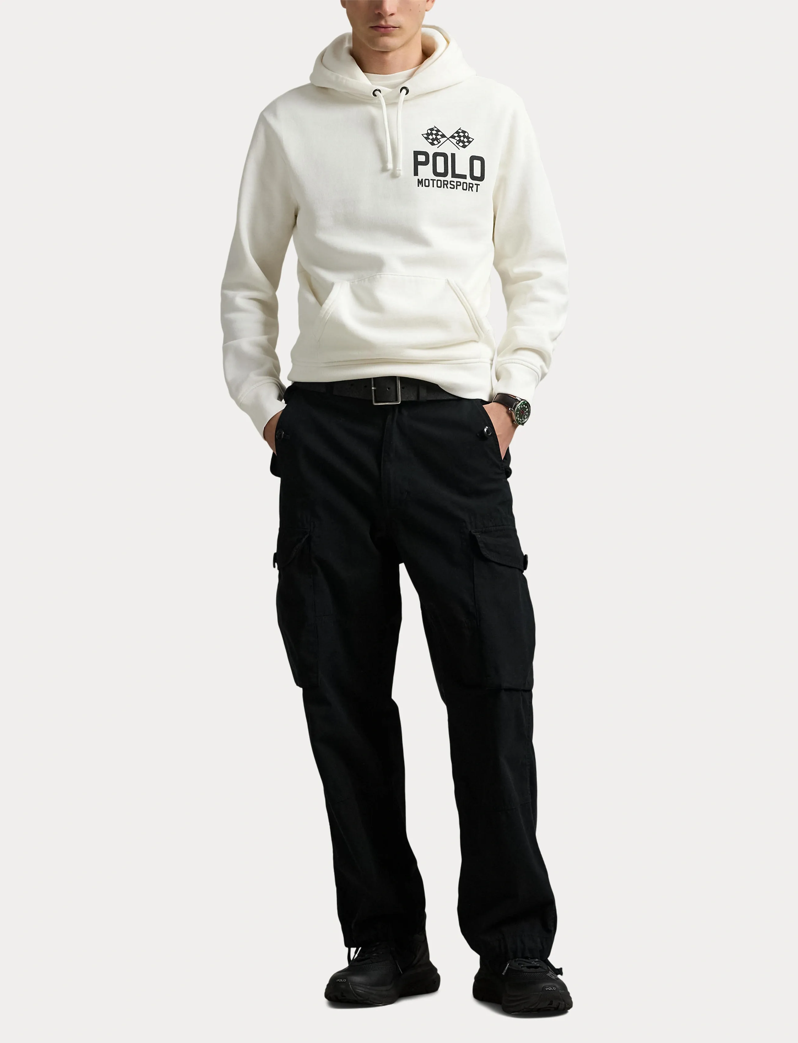 Polo Ralph Lauren - Slub Fleece Graphic Hoodie - hættetrøjer - nevis - 4