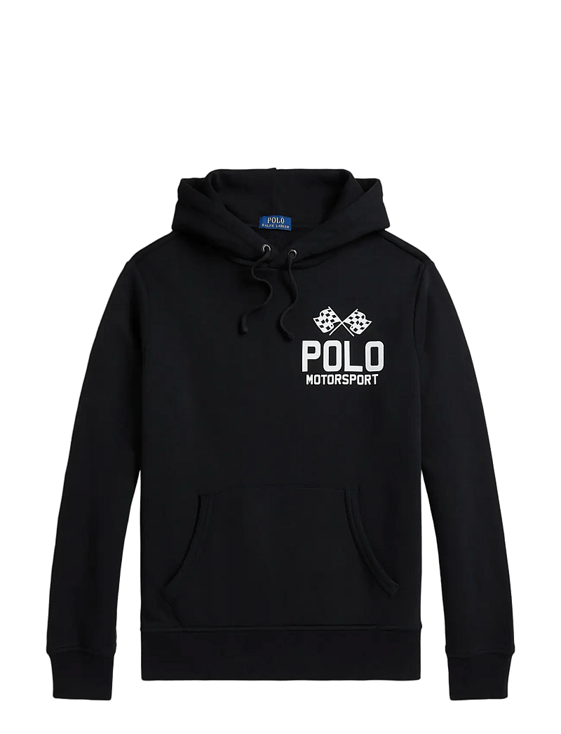 Polo Ralph Lauren - Slub Fleece Graphic Hoodie - kapuutsiga dressipluusid - polo black - 0