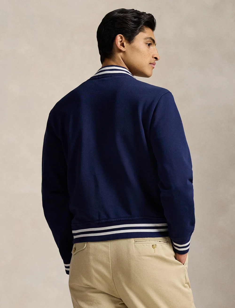 Polo Ralph Lauren - Logo Fleece Baseball Jacket - varsity jackor - newport navy - 2