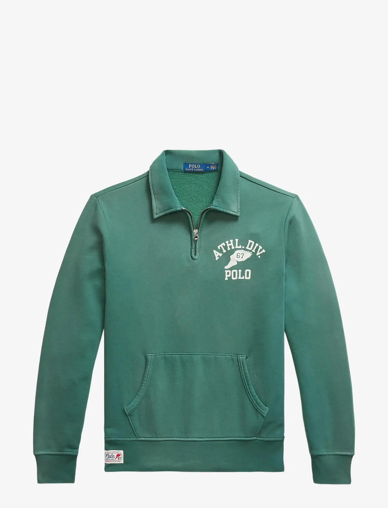 Polo Ralph Lauren - Fleece Graphic Collared Sweatshirt - washed forest - 1