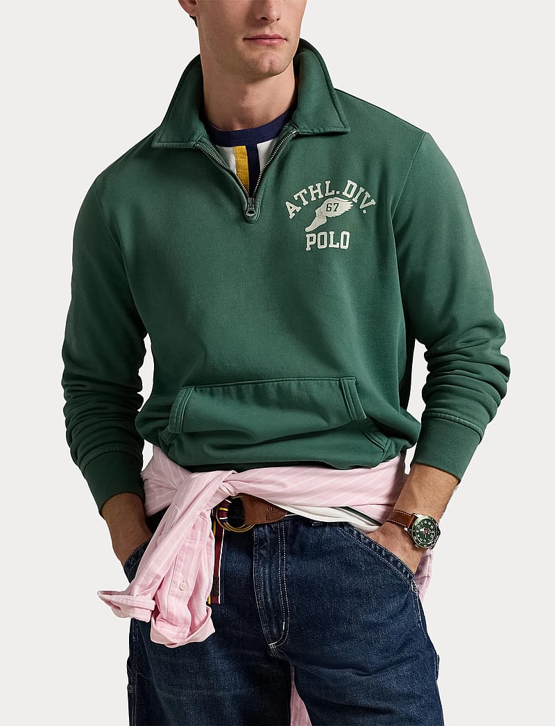 Polo Ralph Lauren - Fleece Graphic Collared Sweatshirt - nach anlass kaufen - washed forest - 5