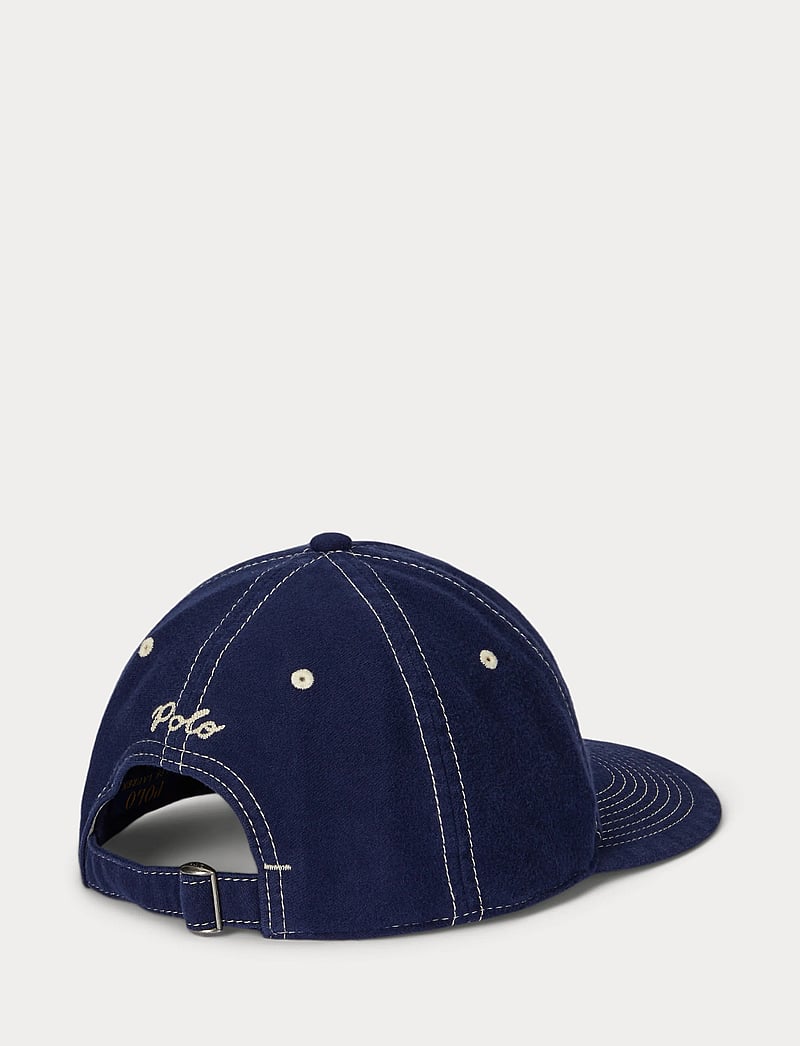 Polo Ralph Lauren - Felt-Patch Chamois Ball Cap - nokamütsid - newport navy - 0