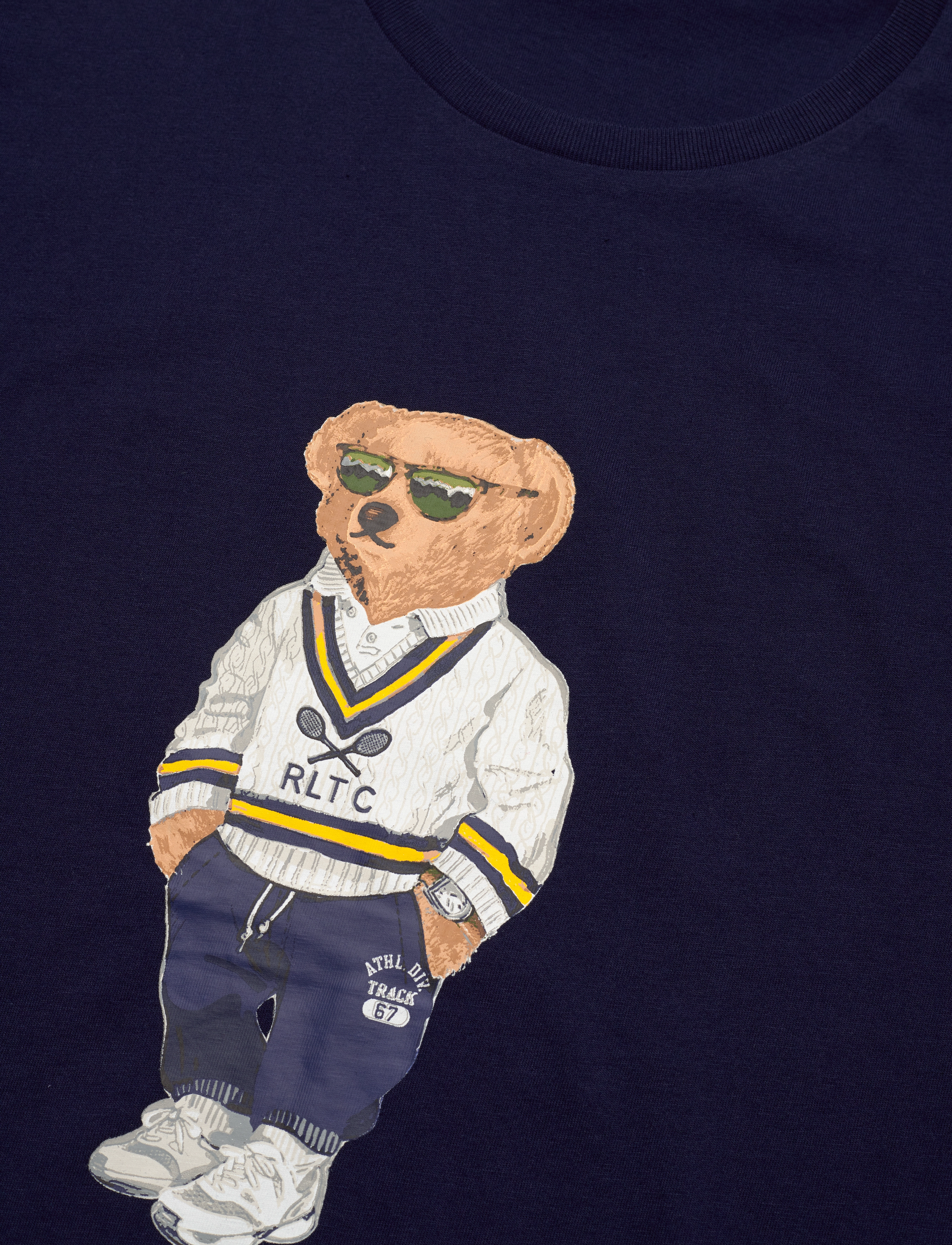Polo Ralph Lauren - Custom Slim Fit Polo Bear Jersey T-Shirt - sp25 newprt navy - 2