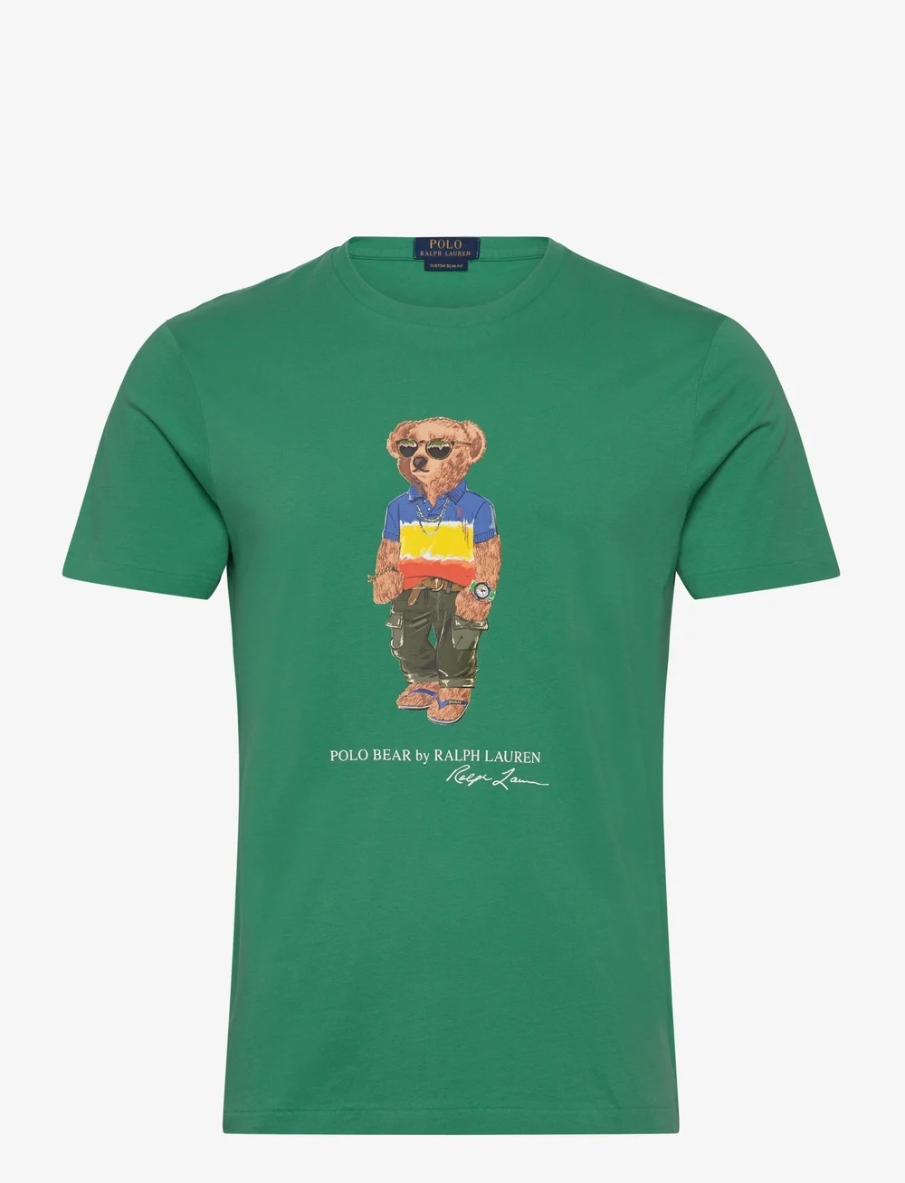 Polo Ralph Lauren - Custom Slim Fit Polo Bear Jersey T-Shirt - short-sleeved t-shirts - sp25 raft green b - 0